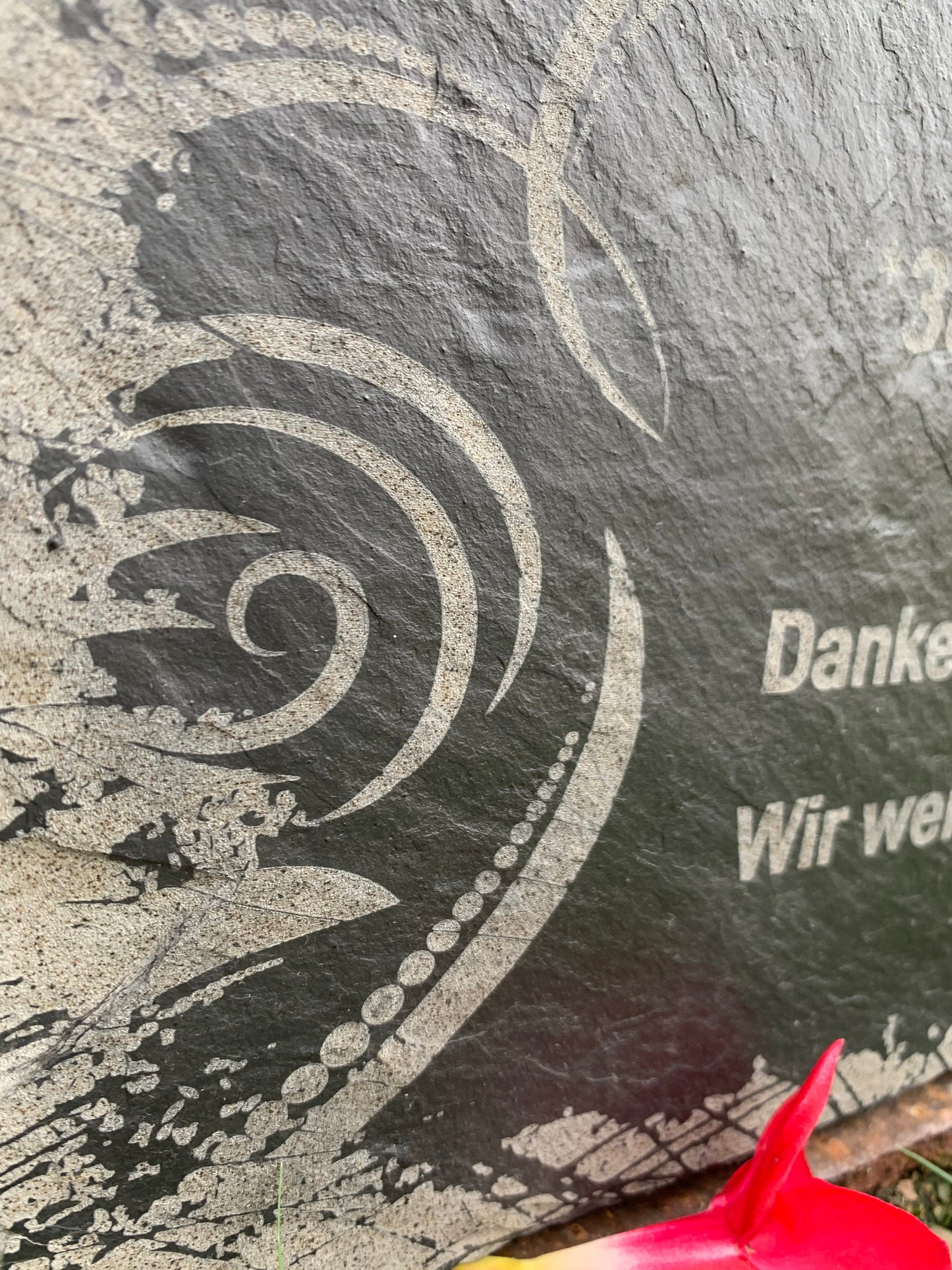 Tiergrabsteine, Gedenktafel für Tiere, personalisiert, gravierte Naturschiefertafel, Grabstein, Grabschmuck, Urnenstein, Grabtafel