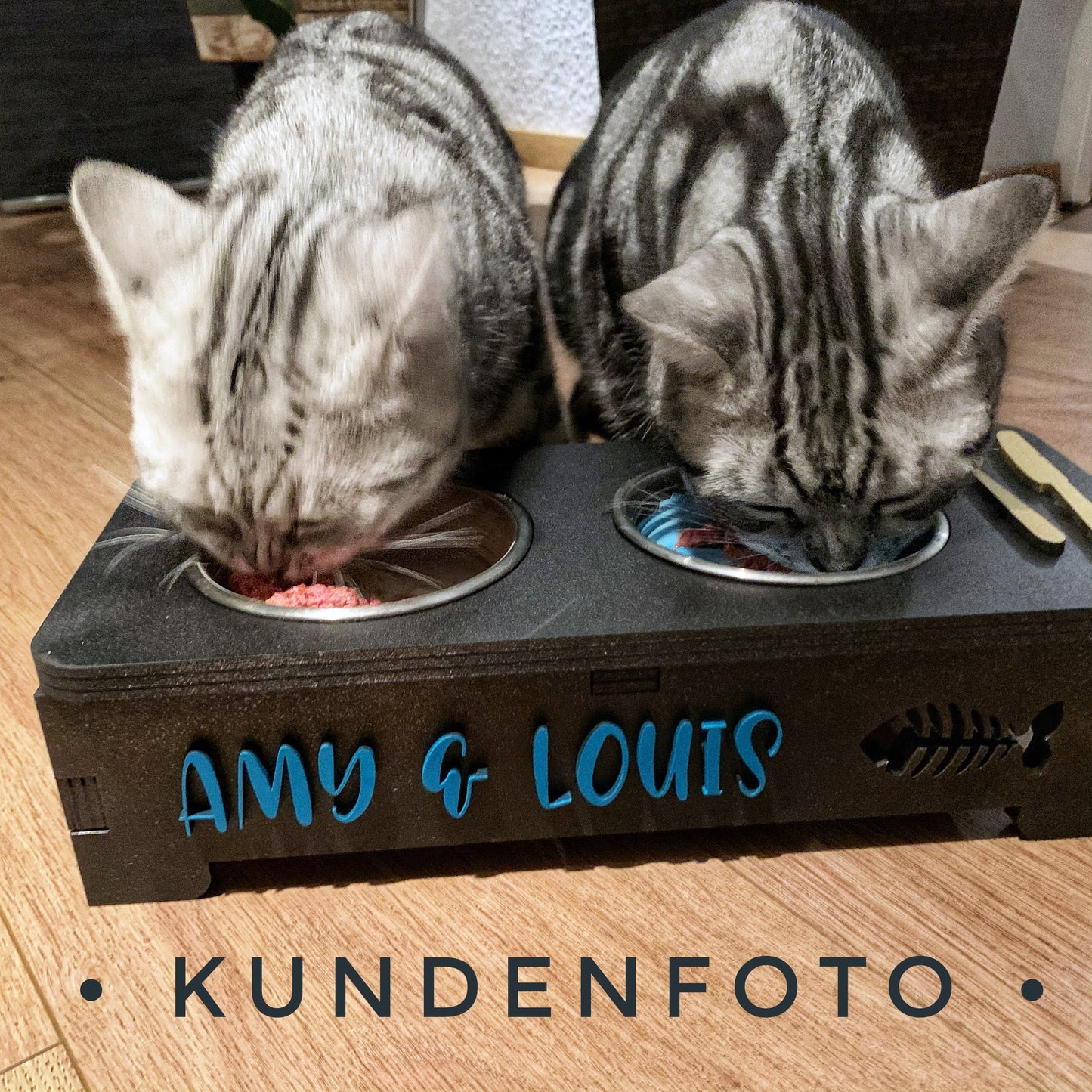 personalisierte Futterstation | Futterbar für Katzen - kleine Hunde | Hundebar | Katzenbar | Einzelanfertigungen