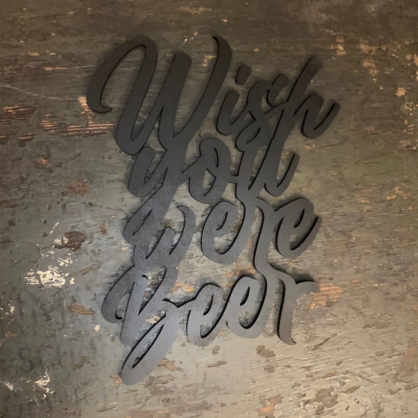 Wish you were Beer Schriftzug aus Holz | 3D Schriftzug | Wanddeko | Wandkunst | Wandschild | 3D Wandtattoo