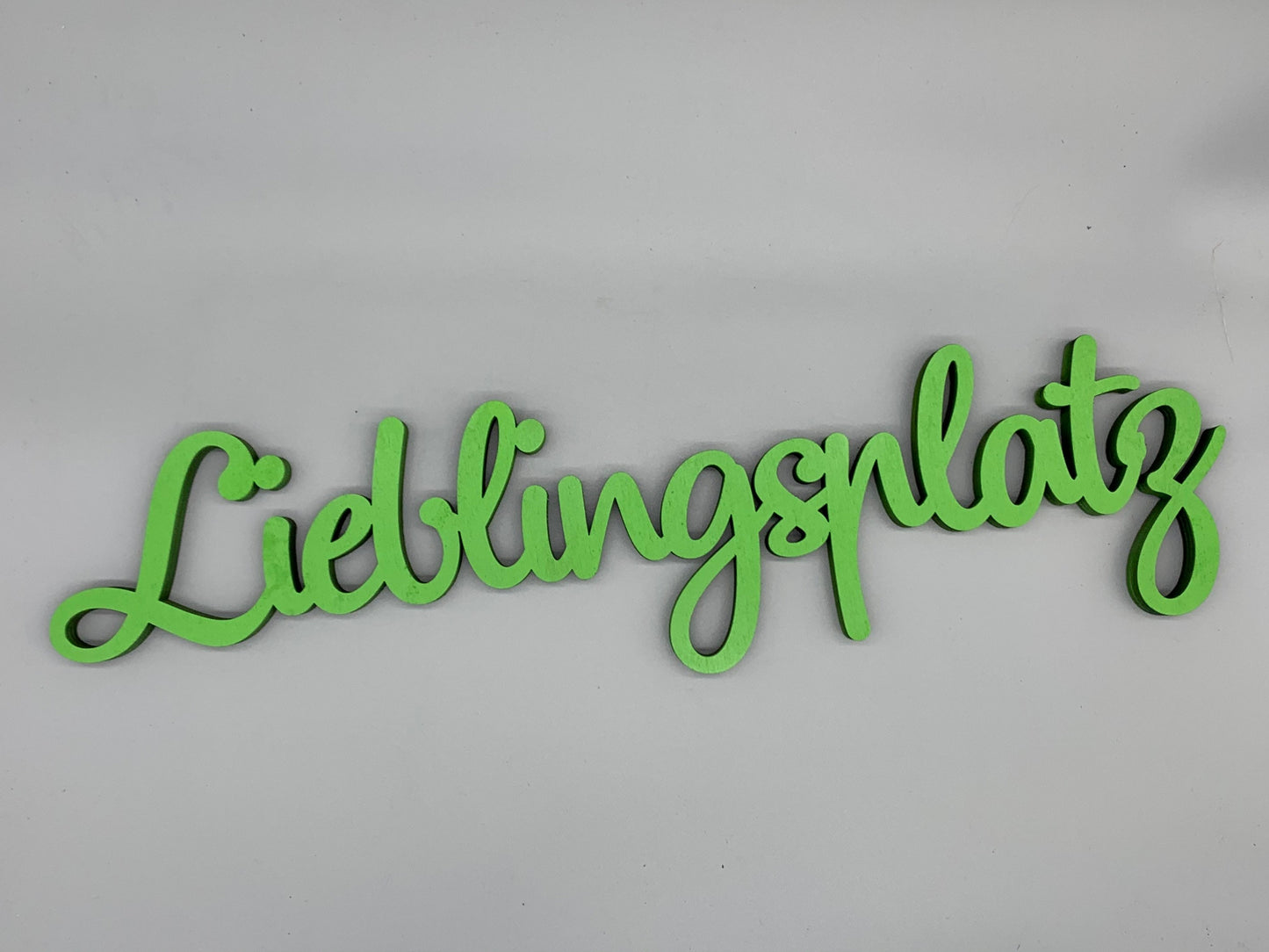 Lieblingsplatz | Schriftzug aus Holz | Dekoration für zu Hause | Designschriftzug | 3D Wandtattoo | Wanddeko | Gartendeko