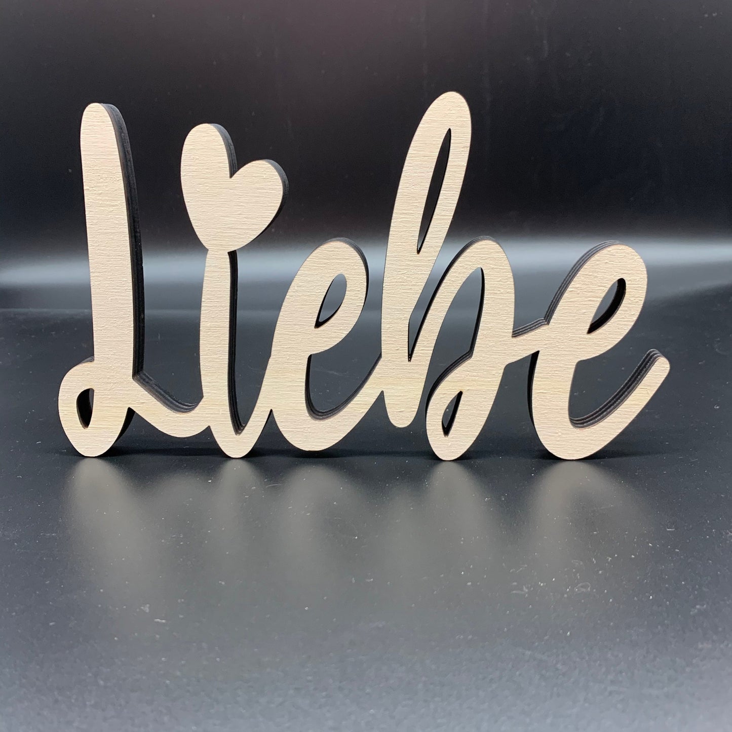 Schriftzug Liebe aus Holz | Hochzeitsdeko | Geschenk | Liebeserklärung | stehend | Hochzeitsgeschenk | Liebe | verliebt | 3D Schriftzug