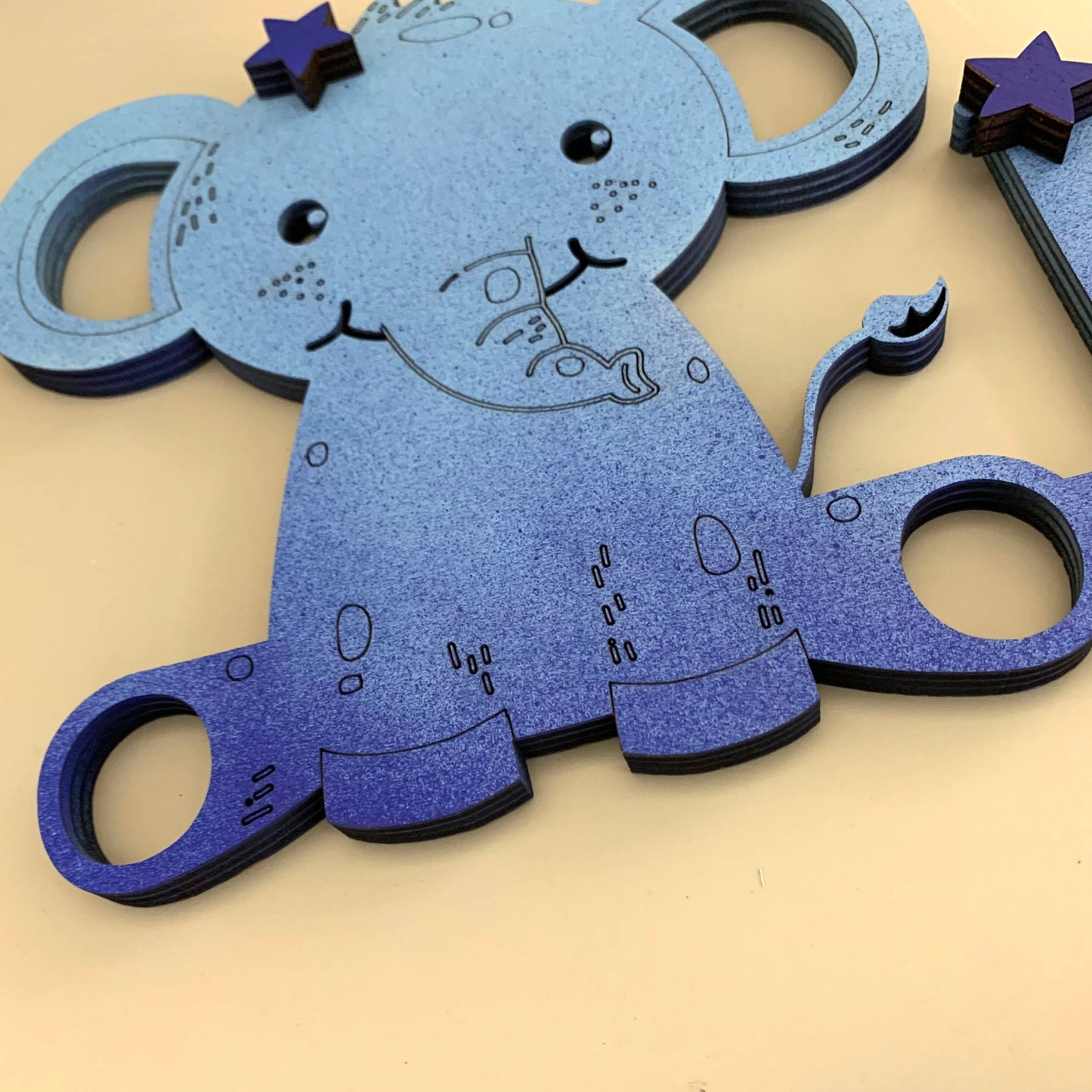 Namensschild personalisiert mit Elefant | Name | Türschild | Kinderzimmertürschild | Geburt | Wanddeko |