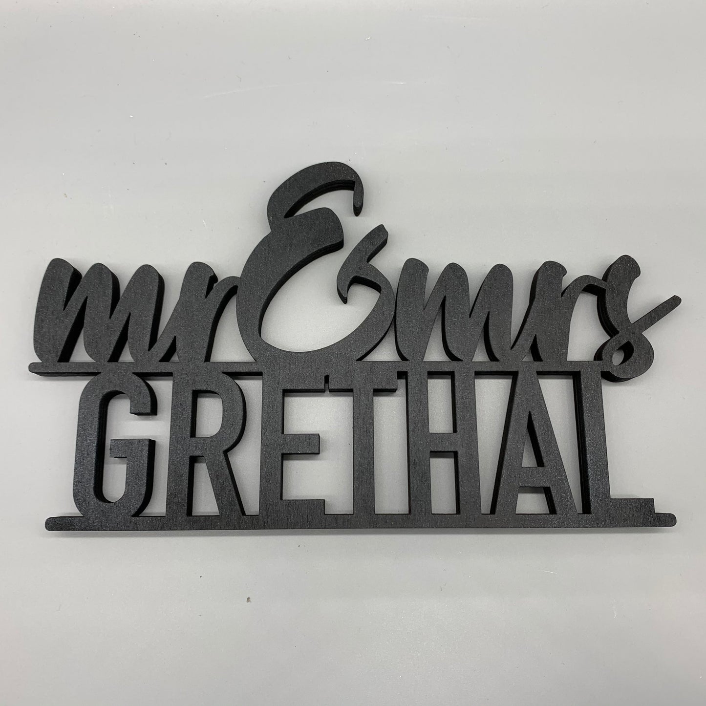Türschild Familie | Mr & Mrs Familienschild | Familie | Familienname | Holzschild | personalisiert | 3D Wanddeko