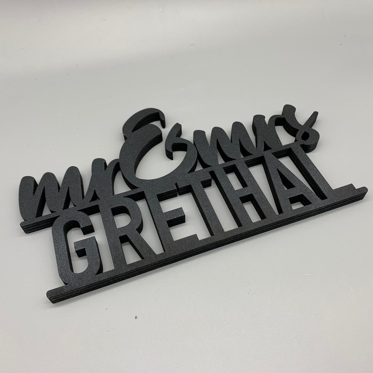 Türschild Familie | Mr & Mrs Familienschild | Familie | Familienname | Holzschild | personalisiert | 3D Wanddeko