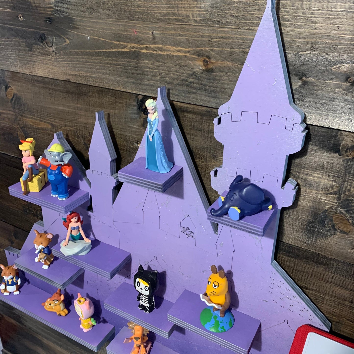 Toniebox Regal Königin / Prinzessin Schloss | Ablage für Musikbox & Toniefiguren | Wandregal | Figuren | Wandhalterung | mit Eiseffekte