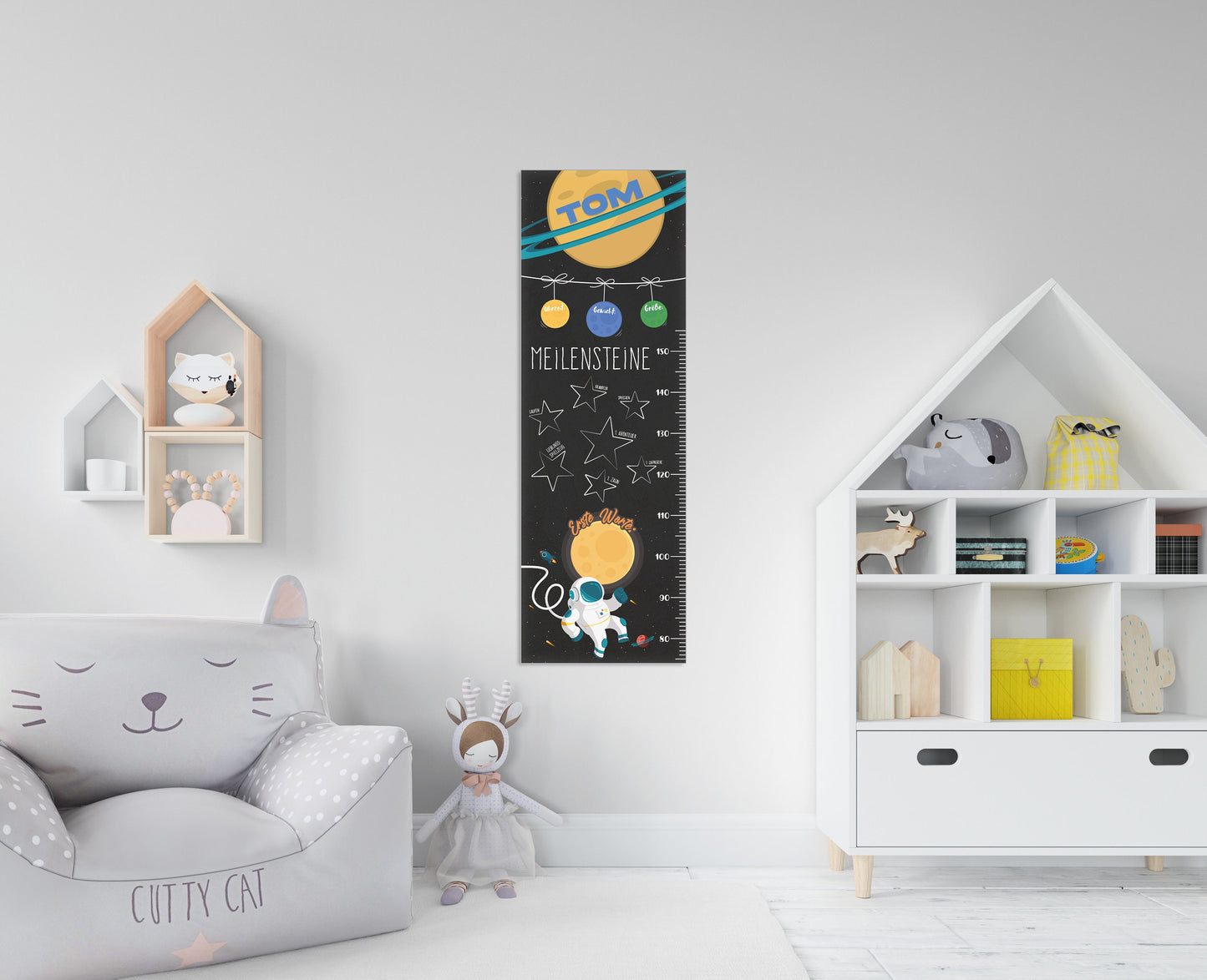 personalisierte Messlatte für Kinder | Kinderzimmer | Meilensteintafel | Kindermesslatte | Geburtsgeschenk | Taufe