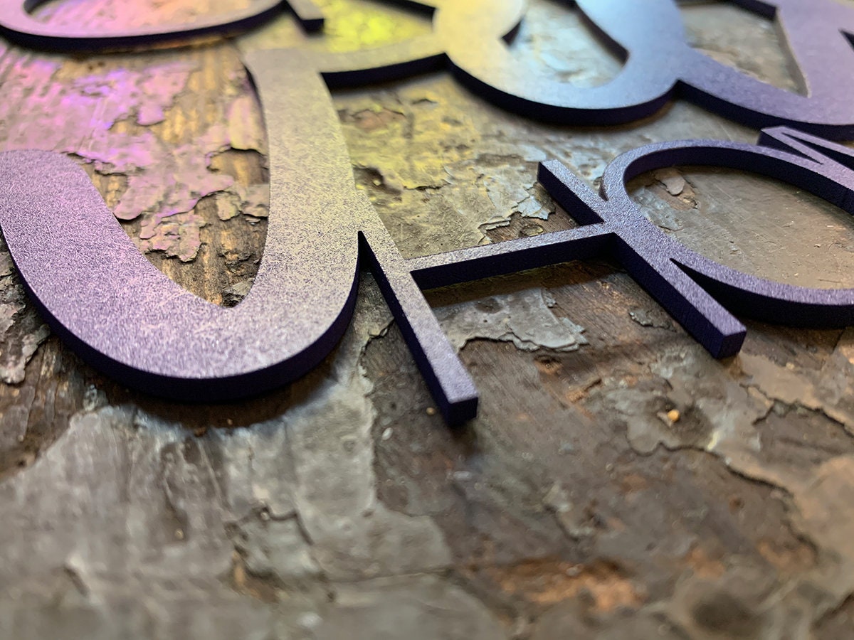 Home Sweet Home Schriftzug aus MDF | 3D Schriftzug | Wandtattoo