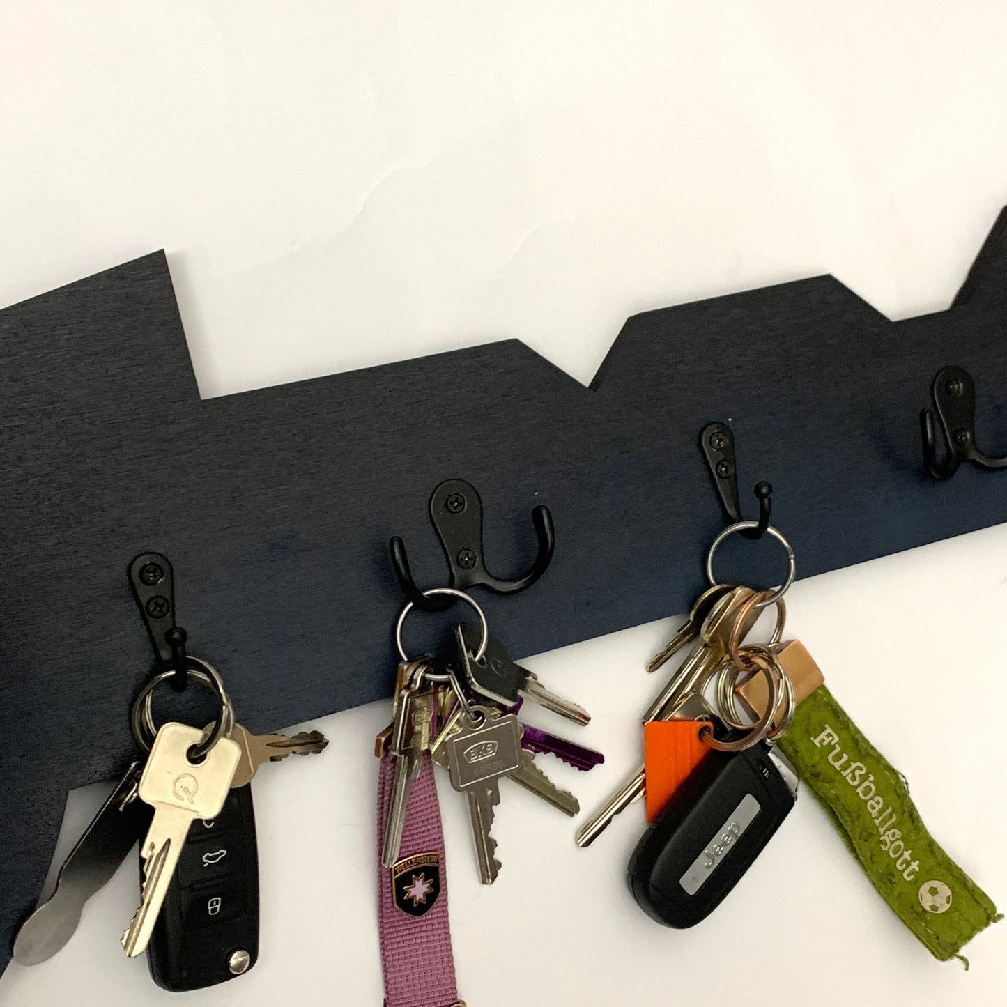 personalisiertes Schlüsselbrett | Garderobe & Kiste | Schlüsselkasten | Schlüsselparkplatz | Schlüsselleiste | Holz