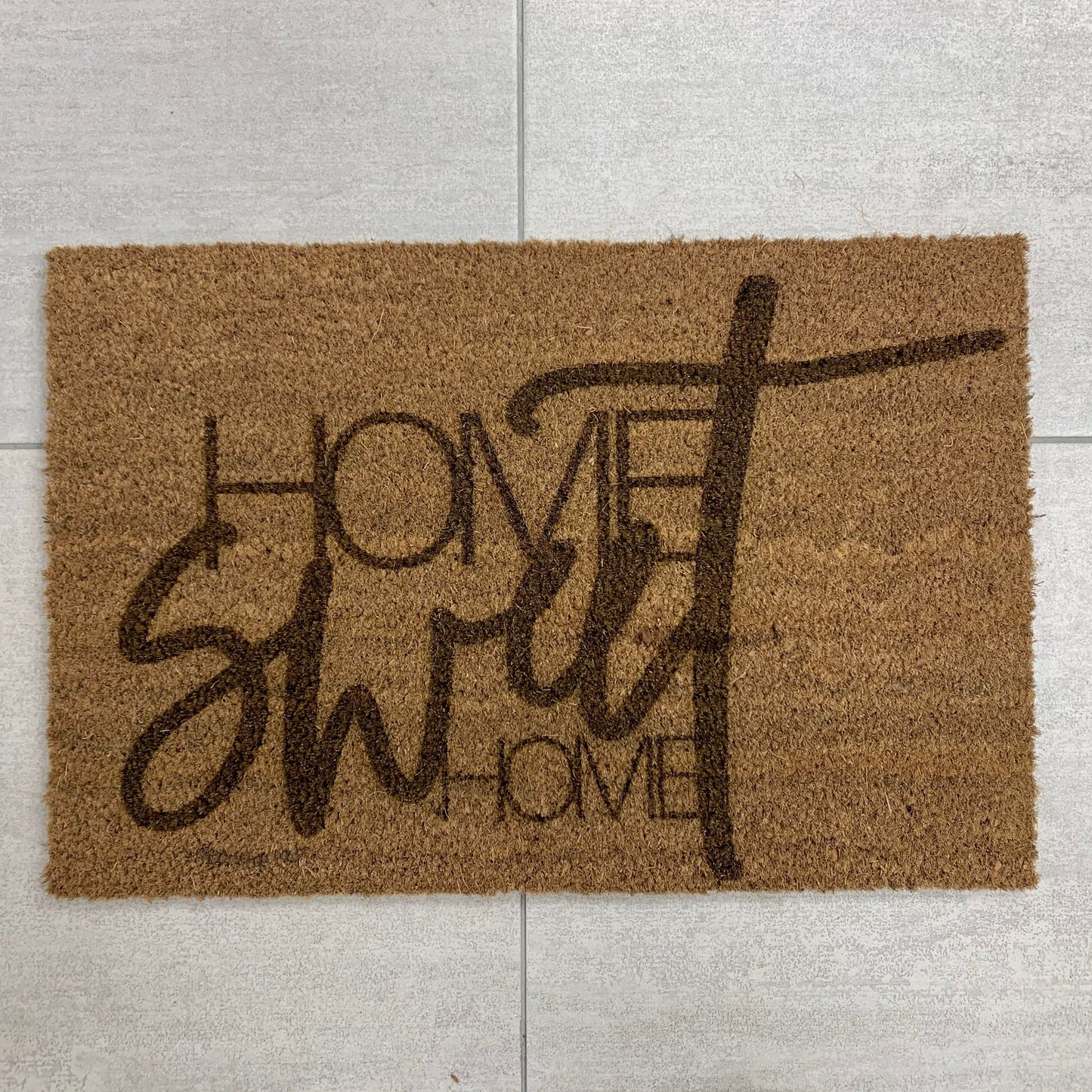HOME Sweet HOME Türmatte | Kokosfußmatte Indoor | Kokosmatte | Einweihung | personalisierte Fußmatte