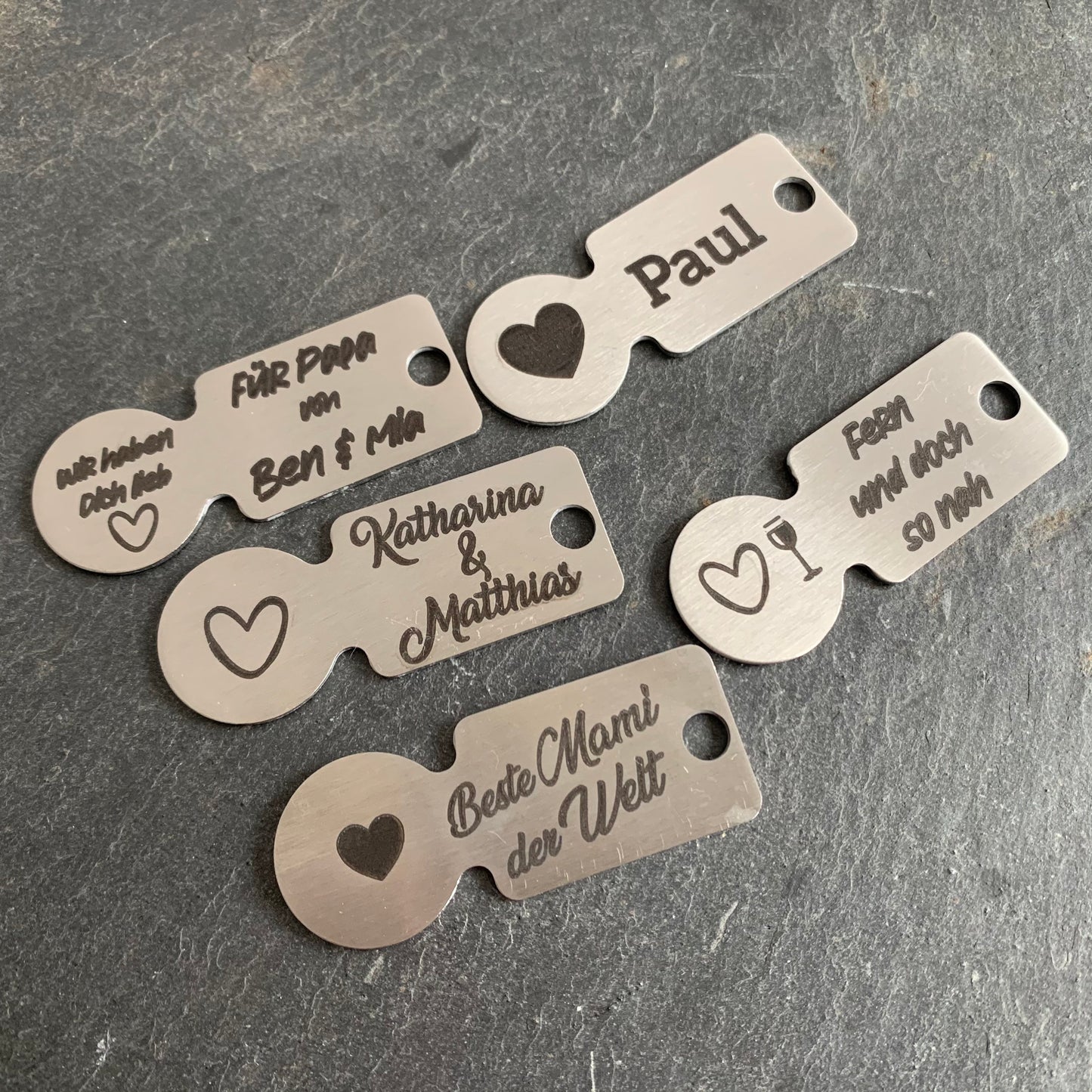 personalisierter Einkaufswagenlöser | Wagenknacker | Wagenlöser | anstatt Einkaufswagenchip | Schlüsselanhänger | Metall | Geschenk