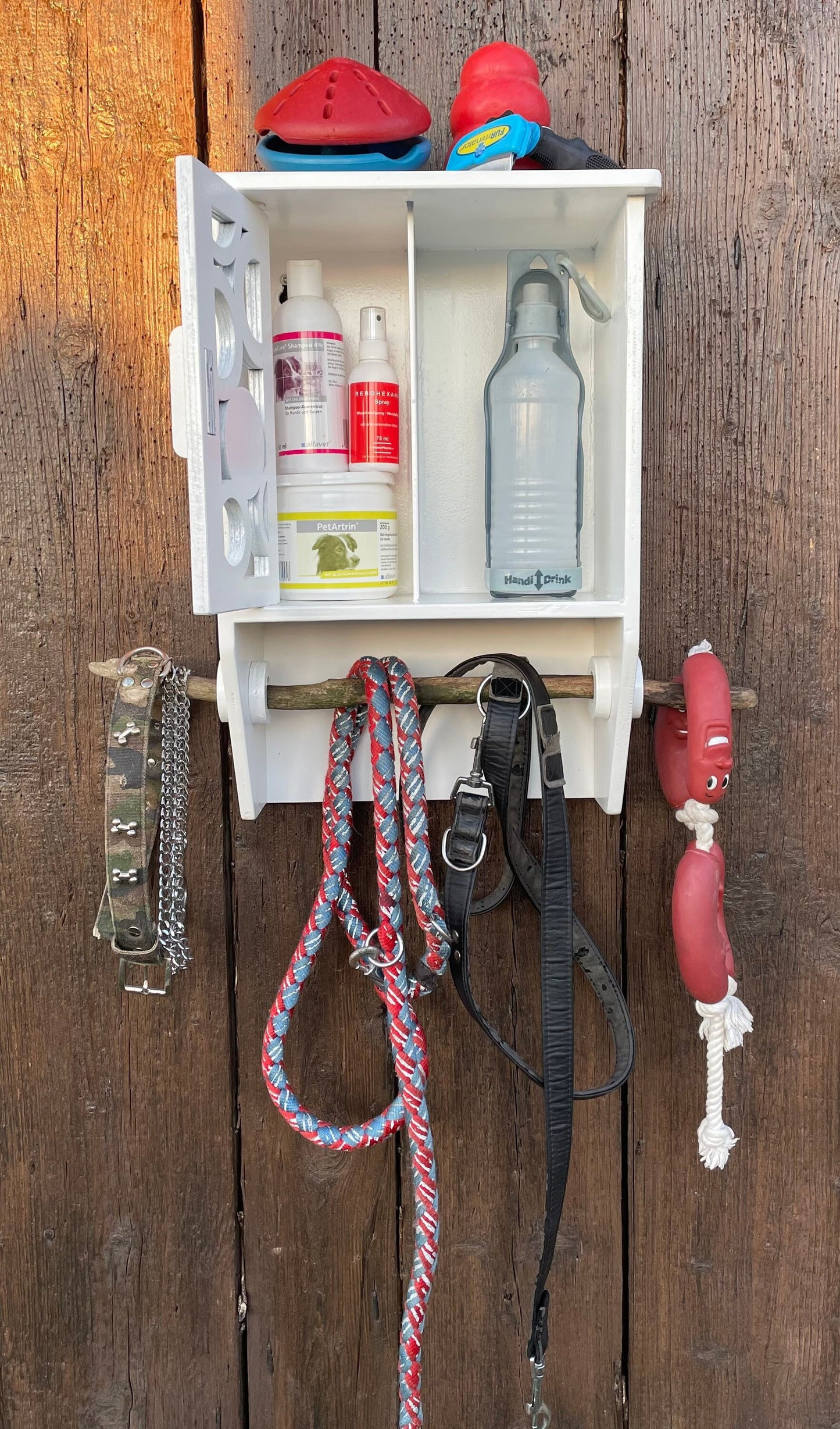Hundegarderobe personalisiert, Leinengarderobe, Leinenparkplatz, Leinenplatz, Leinenhalter, Hundeleine, Vintage, Treibholz