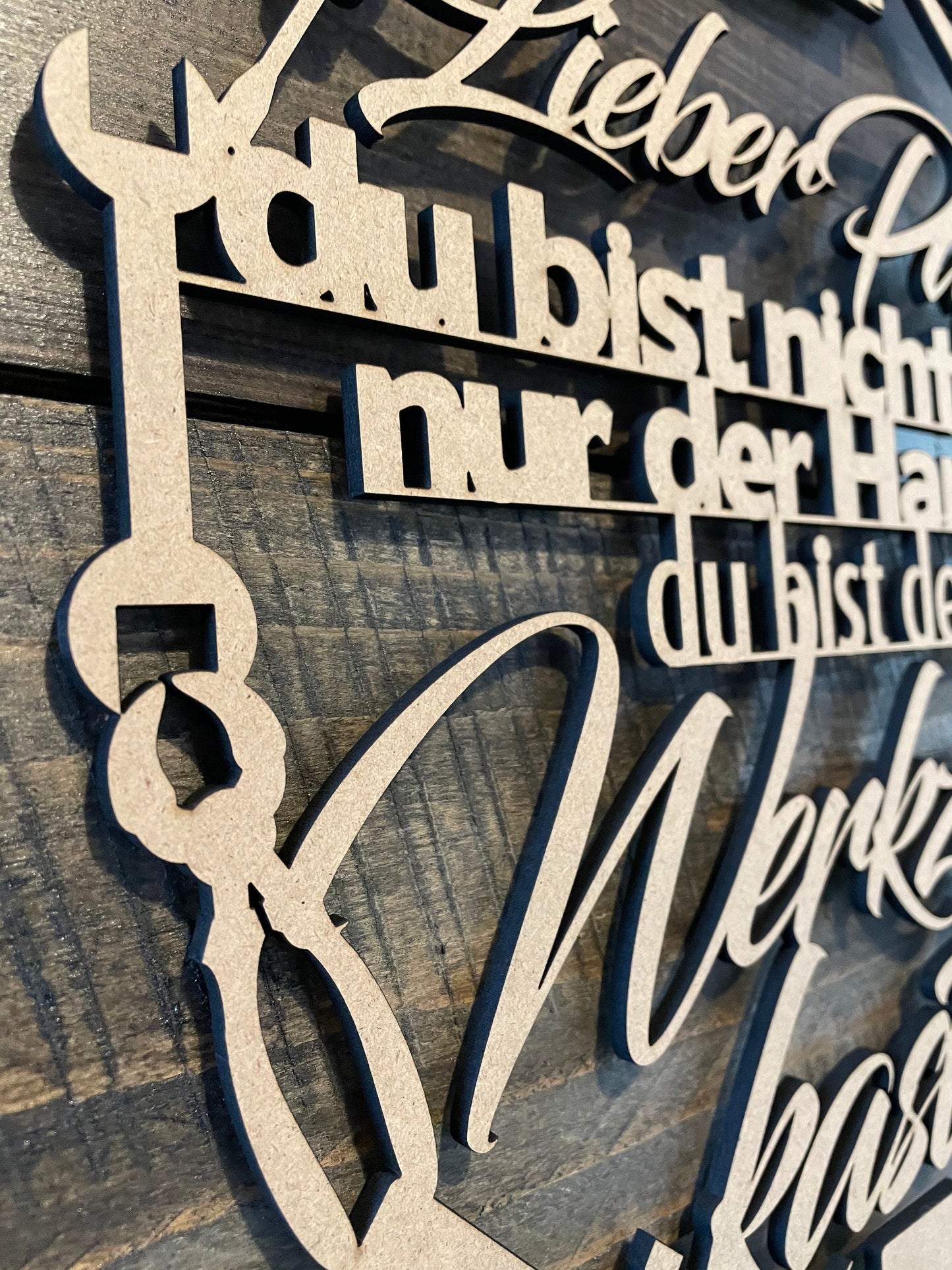 Vatertagsgeschenk, Vatertag "Lieber Daddy, du bist nicht der Hammer... " Geschenk für Opa oder Papa | Kranz