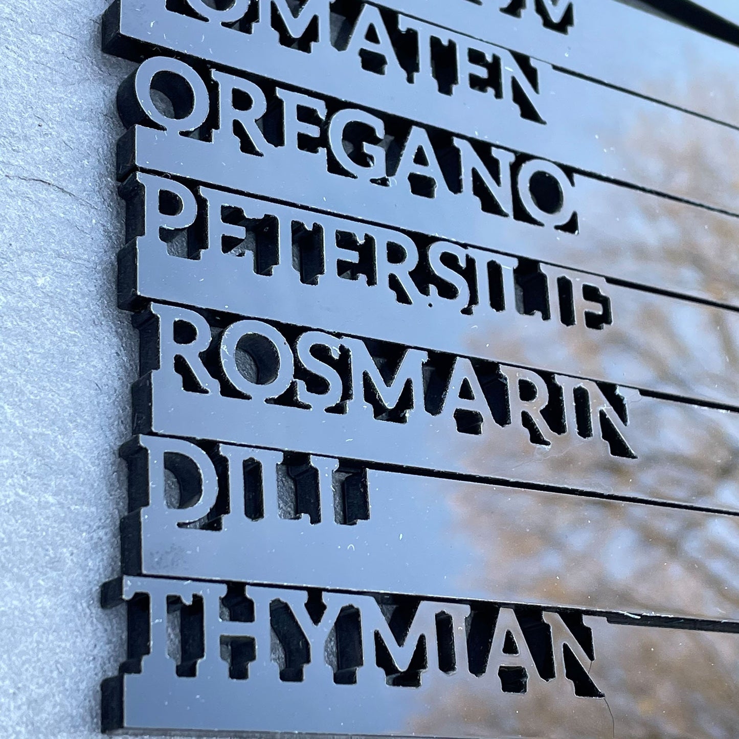 Pflanzstecker personalisiert 10 Stück | aus Acryl | Beetstecker | Gemüse | Kräuter | Obst | Blumen | Garten Beschriftung
