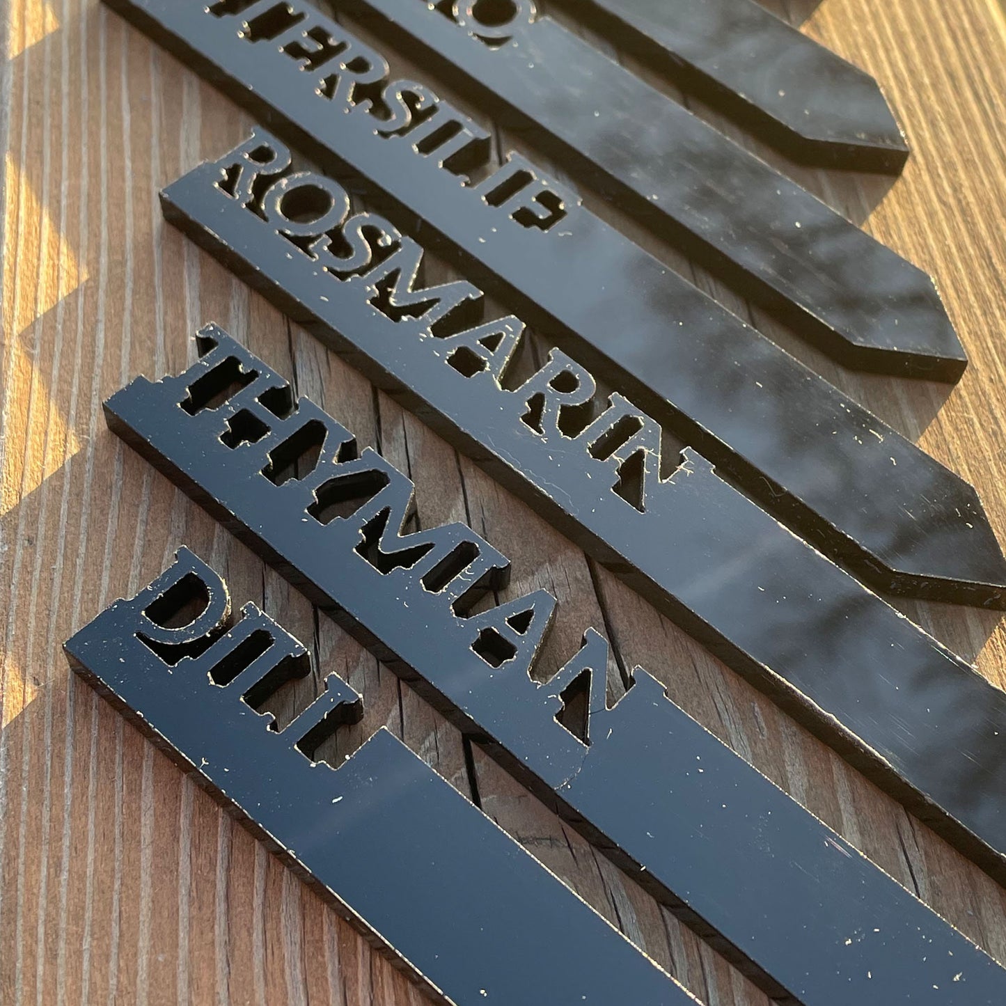 Pflanzstecker personalisiert 10 Stück | aus Acryl | Beetstecker | Gemüse | Kräuter | Obst | Blumen | Garten Beschriftung