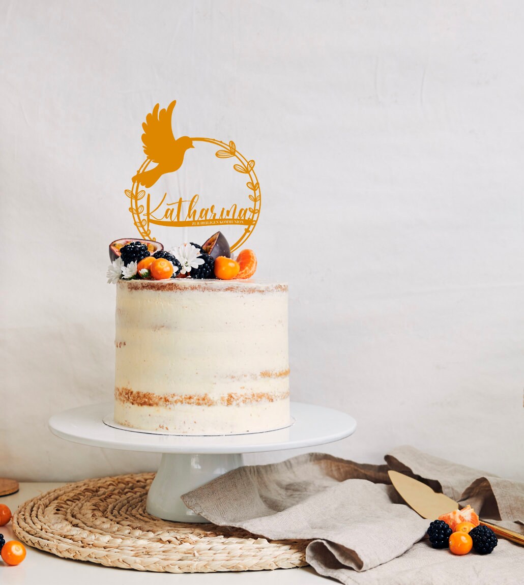 Tortentopper für Taufe, Kommunion oder Hochzeit, Tortendeko