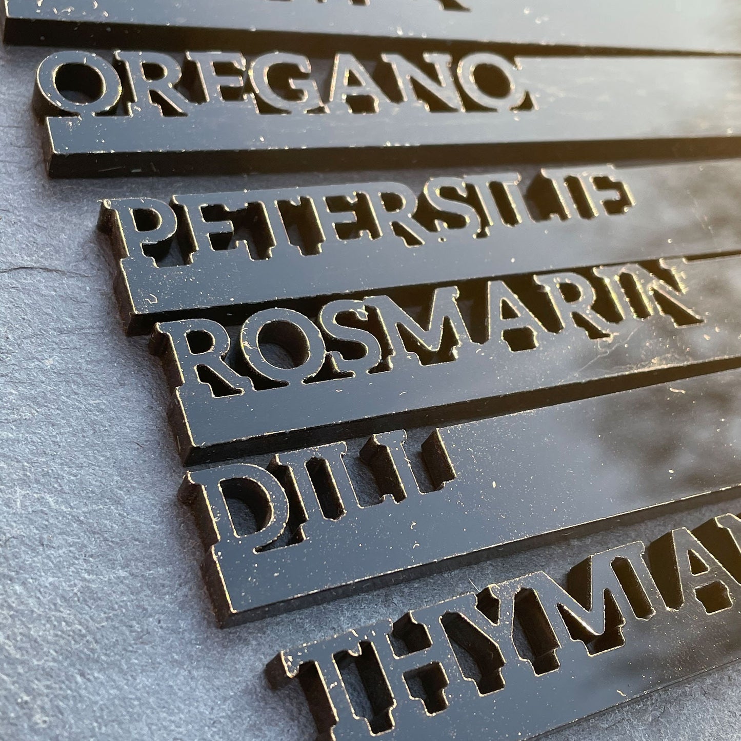 Pflanzstecker personalisiert 10 Stück | aus Acryl | Beetstecker | Gemüse | Kräuter | Obst | Blumen | Garten Beschriftung