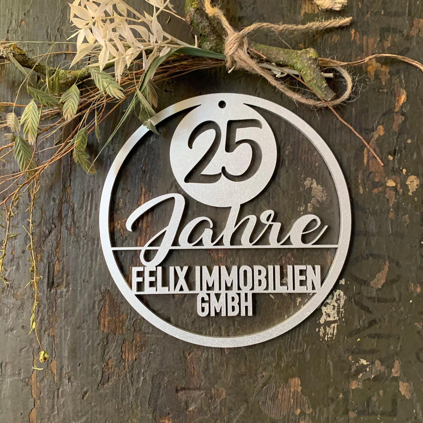Jubiläumskranz, Jubiläum, 25 Jahre, 50 Jahre, gold Hochzeit, Silber Hochzeit, Hochzeitstag, personalisiert, Geschenk