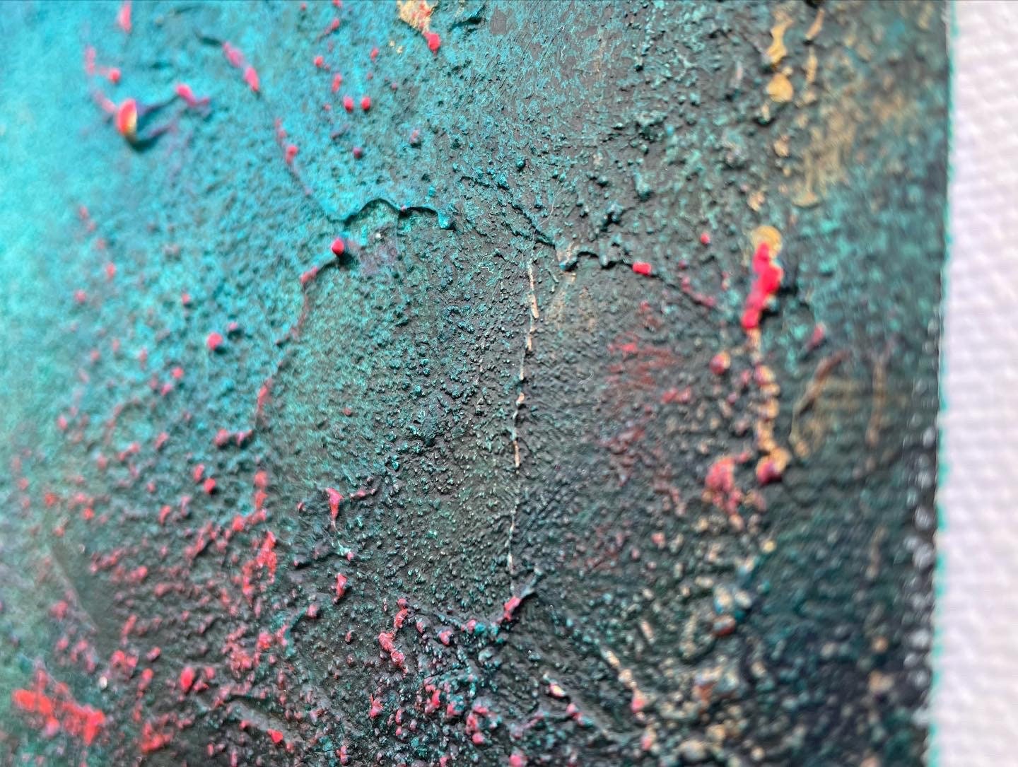 Abstraktes Gemälde aus Acryl handgemalt auf Leinwand 80x30 cm | modernes, individuelles Geschenk | Unikat