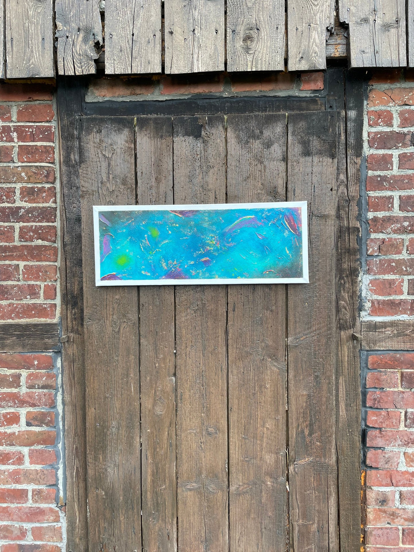 Abstraktes Gemälde aus Acryl handgemalt auf Leinwand 80x30 cm | modernes, individuelles Geschenk | Unikat