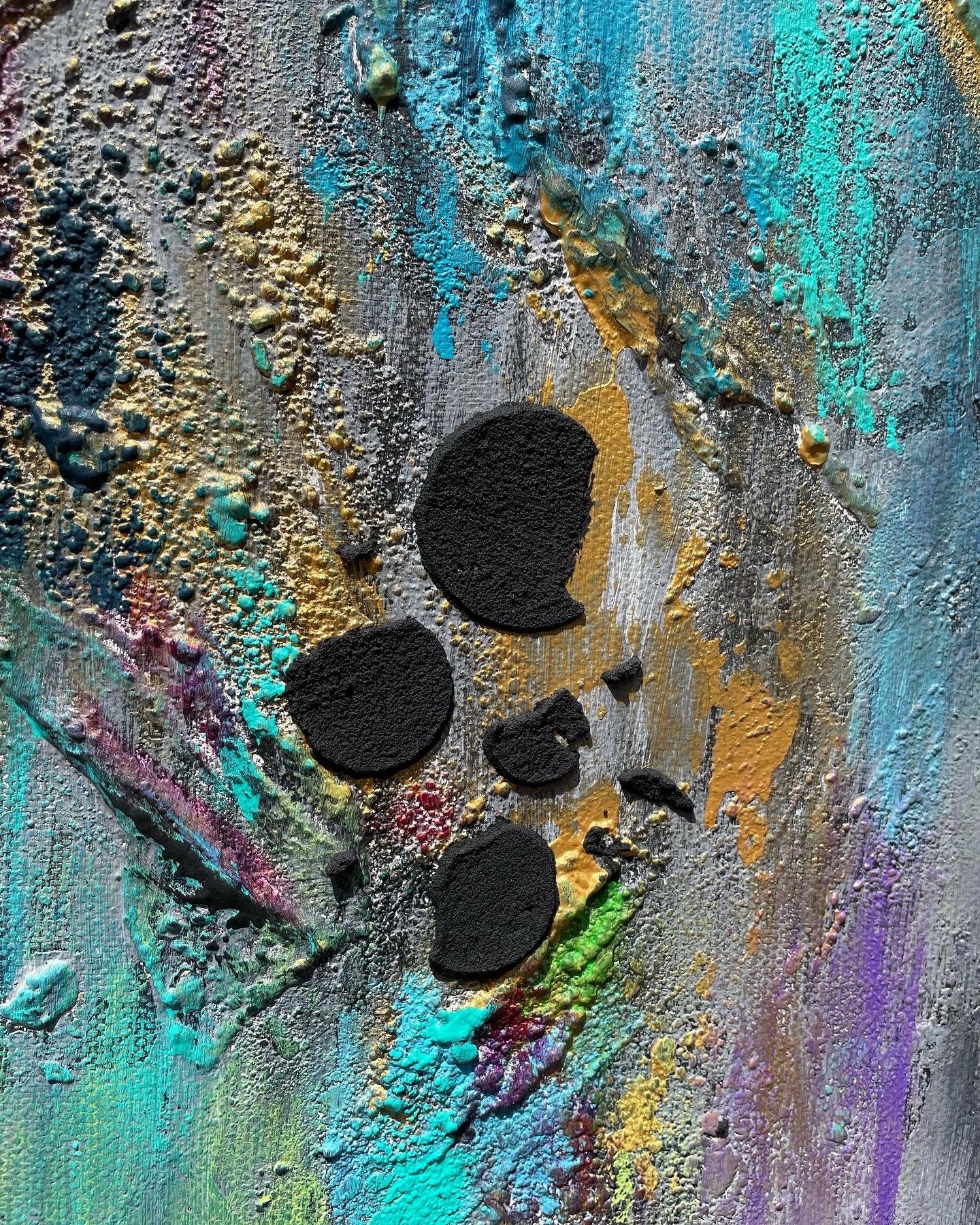 Abstraktes Gemälde aus Acryl handgemalt auf Leinwand 80x30 cm | modernes, individuelles Geschenk | Unikat