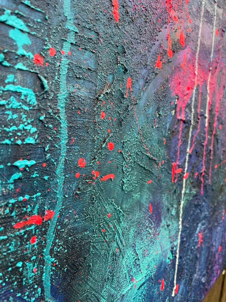 Modernes Acryl Gemälde 80x100 cm handgemalt auf Leinwand | individuelles Geschenk | Unikat