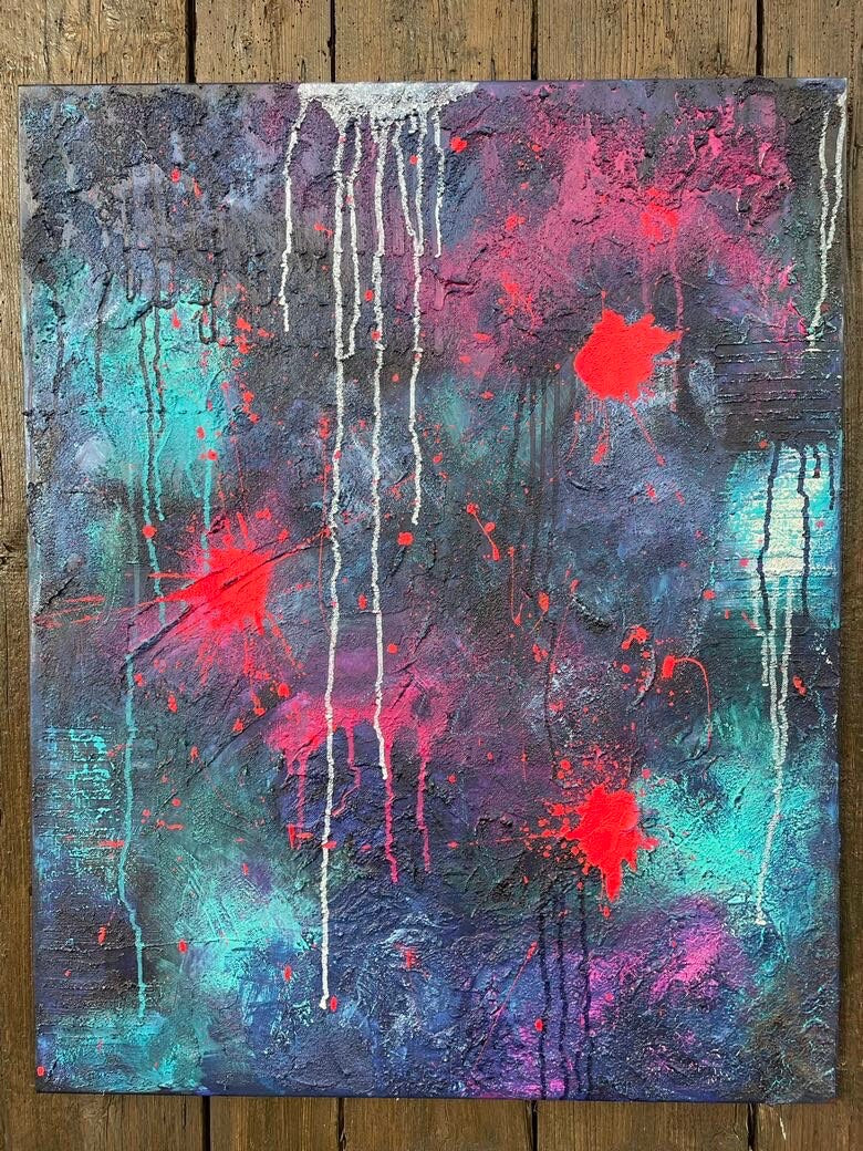 Modernes Acryl Gemälde 80x100 cm handgemalt auf Leinwand | individuelles Geschenk | Unikat
