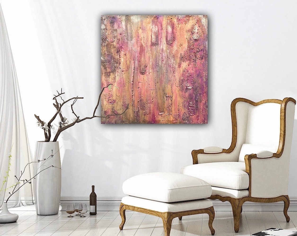 Modernes Acryl Gemälde 100x100 cm handgemalt auf Leinwand | individuelles Geschenk | Unikat