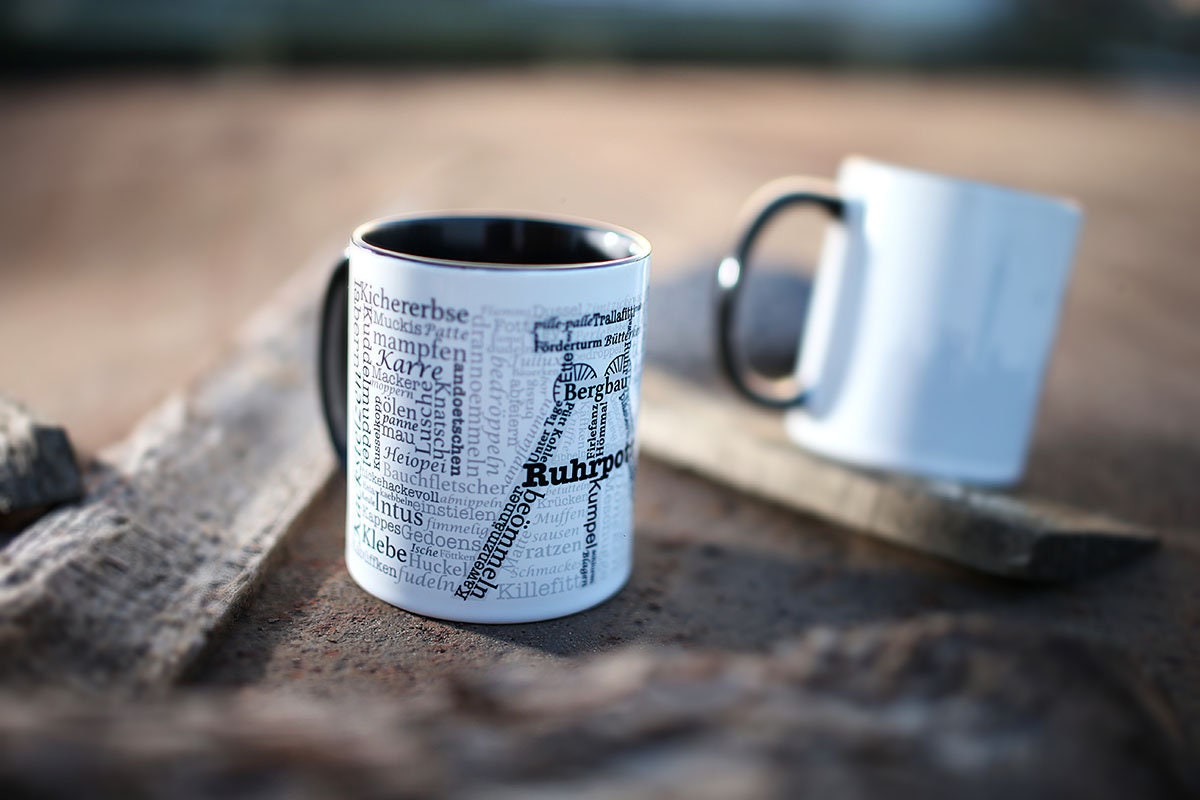 Ruhrpott Tasse mit Bergbau-Design Glück Auf Kaffeetasse Personalisierbare Geschenkidee Tasse für Bergleute & Ruhrgebiet-Fans