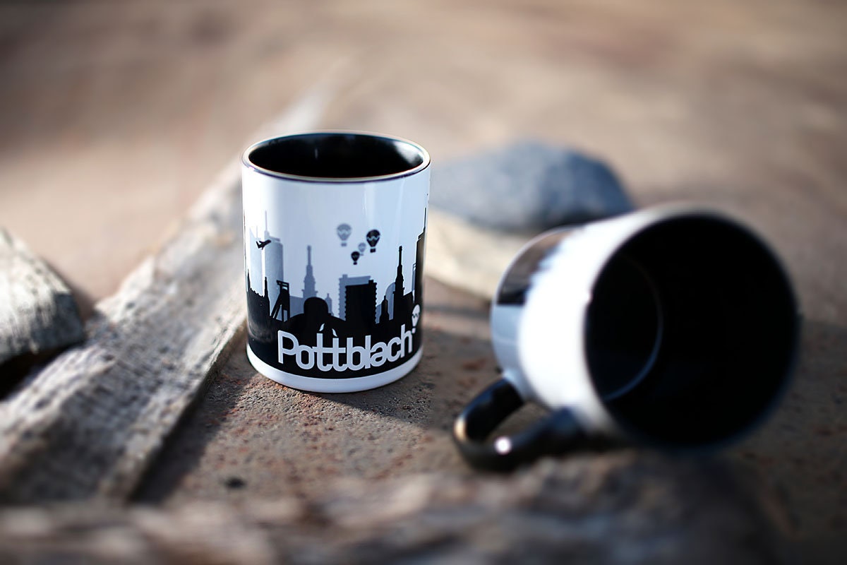 Ruhrpott Tasse mit Bergbau-Design Glück Auf Kaffeetasse Personalisierbare Geschenkidee Tasse für Bergleute & Ruhrgebiet-Fans