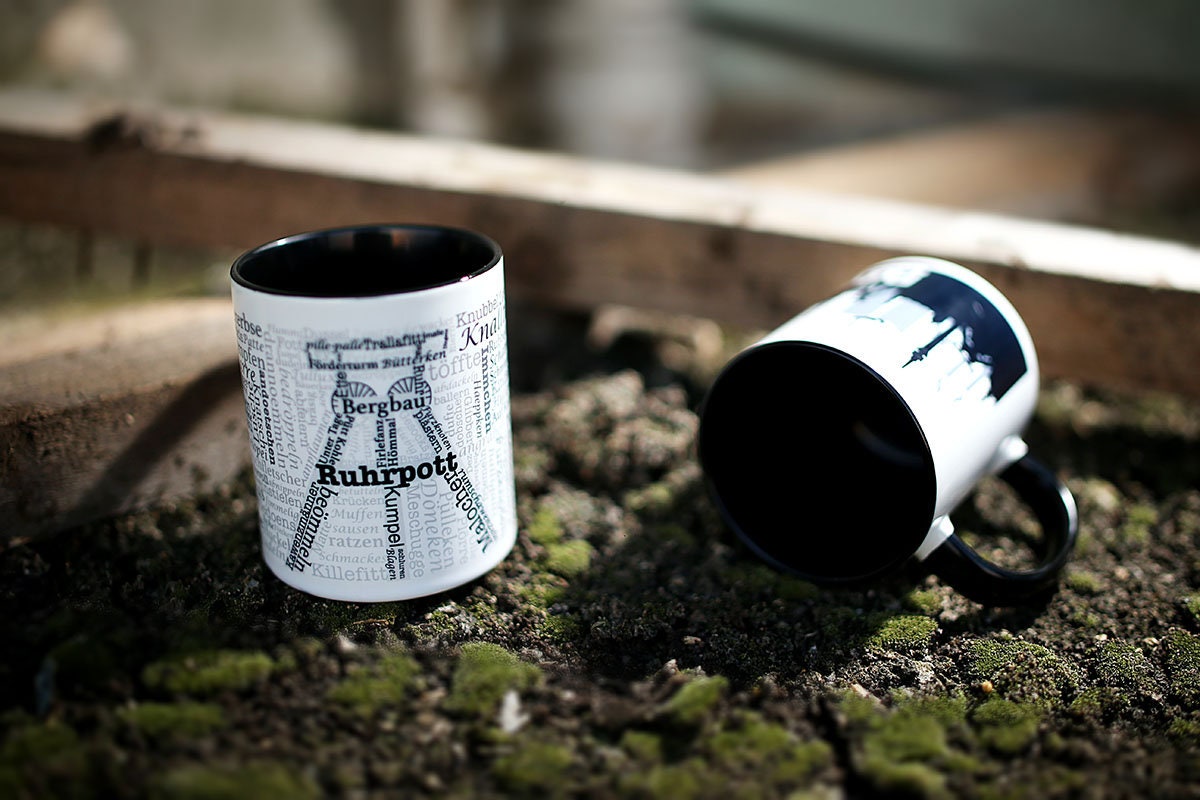 Ruhrpott Tasse mit Bergbau-Design Glück Auf Kaffeetasse Personalisierbare Geschenkidee Tasse für Bergleute & Ruhrgebiet-Fans