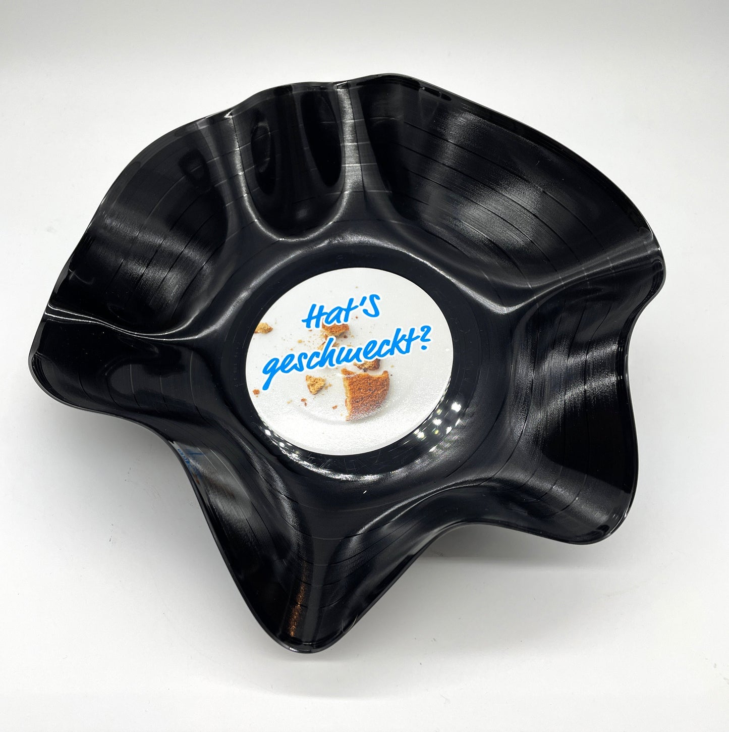 Schallplatten Schalen 2 Stk. handgefertigt aus Vintage upcycled Vinyl Schallplatten, Upcycling