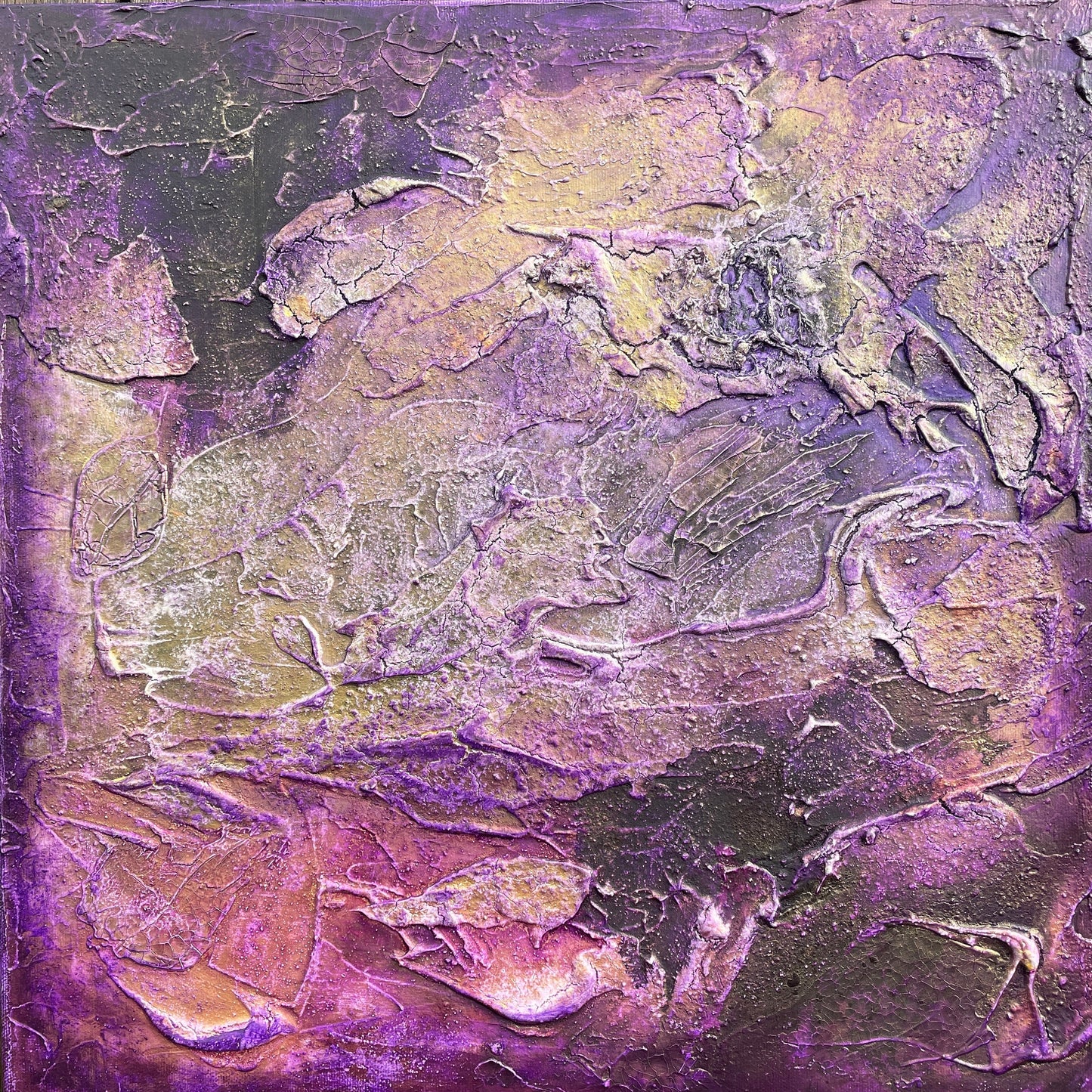 Abstraktes Acryl-Gemälde | handgemalt auf Leinwand 40x40 cm | modernes, individuelles Geschenk | Unikat