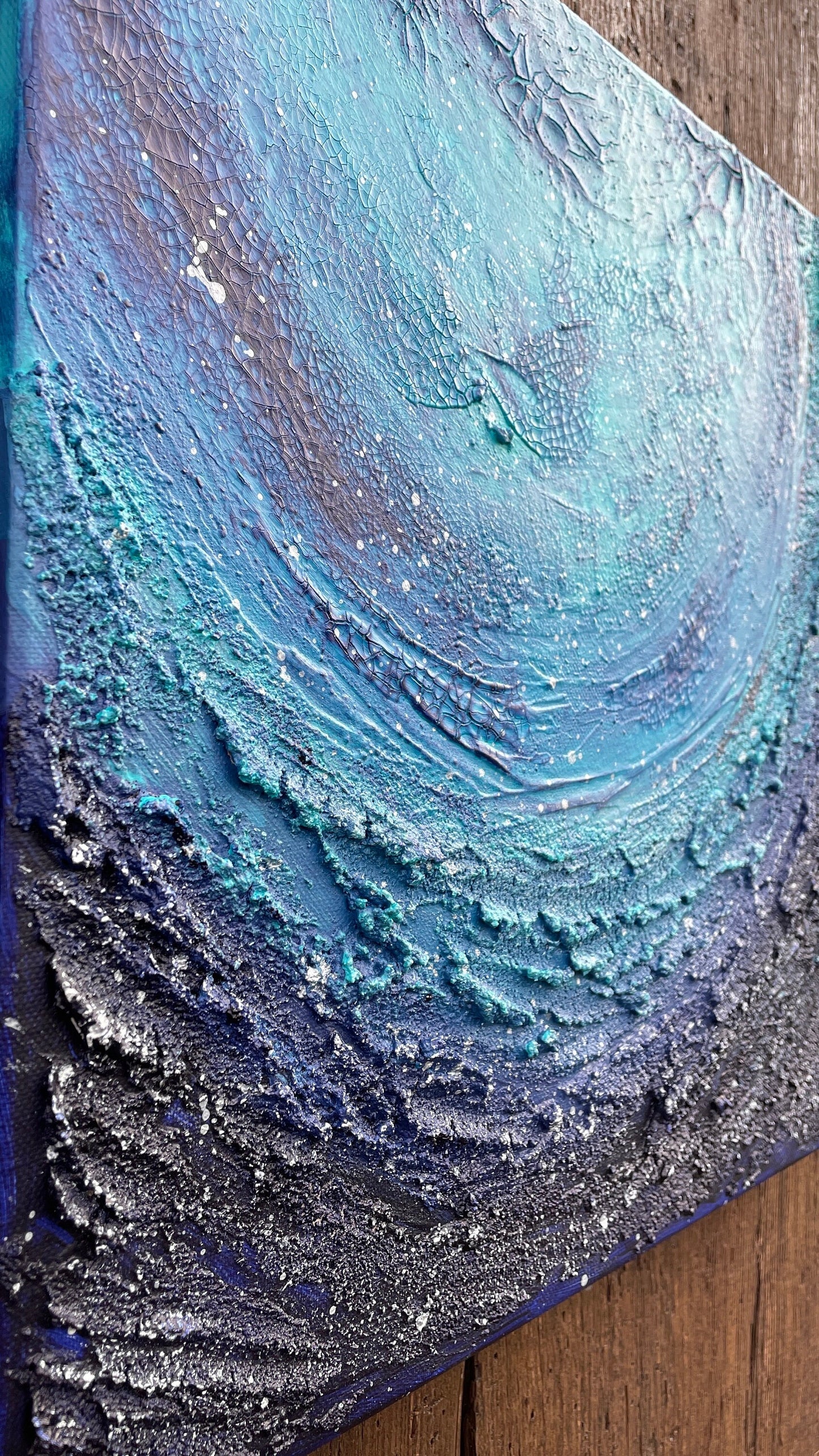 Abstraktes Acryl-Gemälde | handgemalt auf Leinwand 40x40 cm | modernes, individuelles Geschenk | Unikat