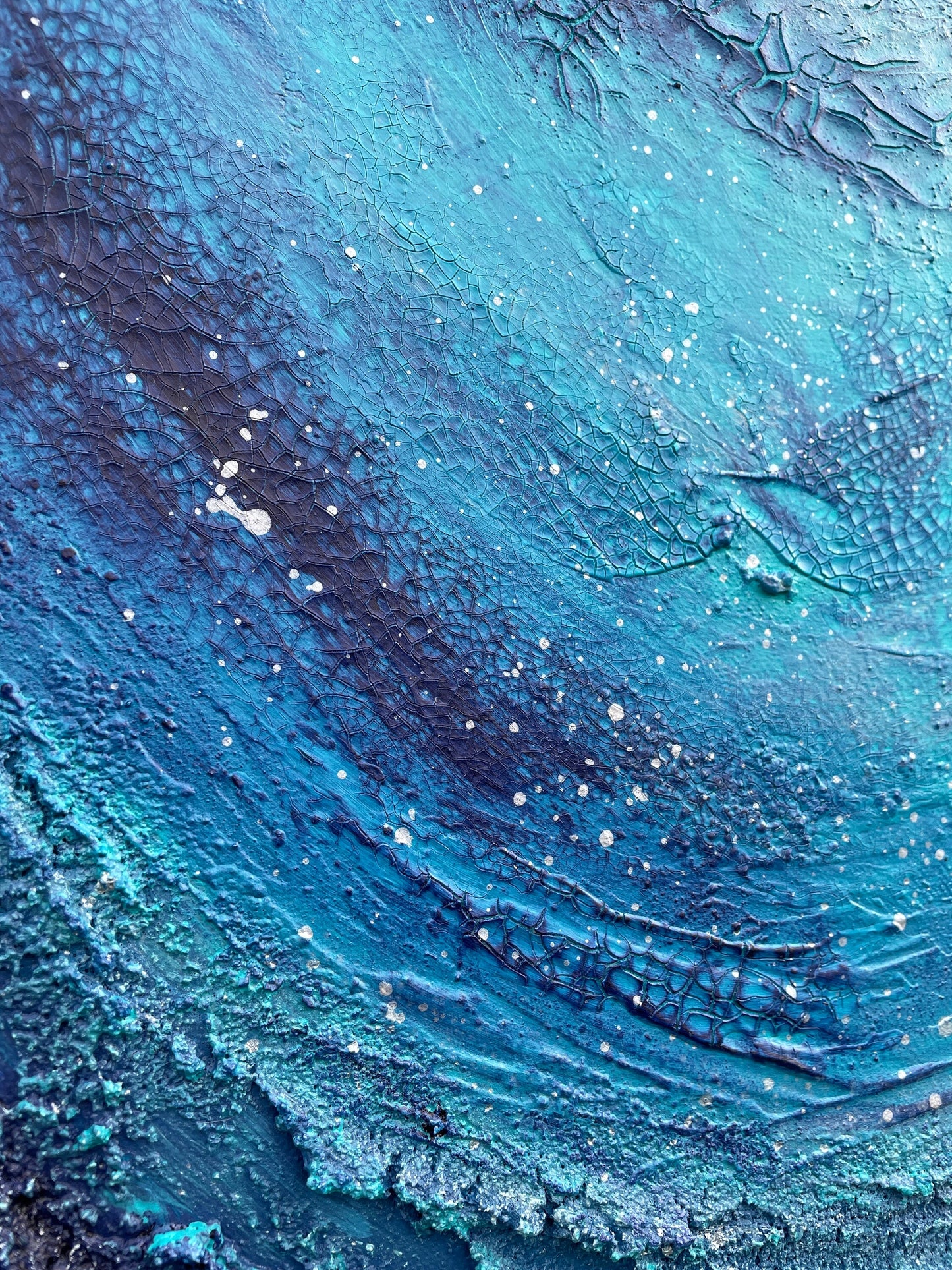 Abstraktes Acryl-Gemälde | handgemalt auf Leinwand 40x40 cm | modernes, individuelles Geschenk | Unikat