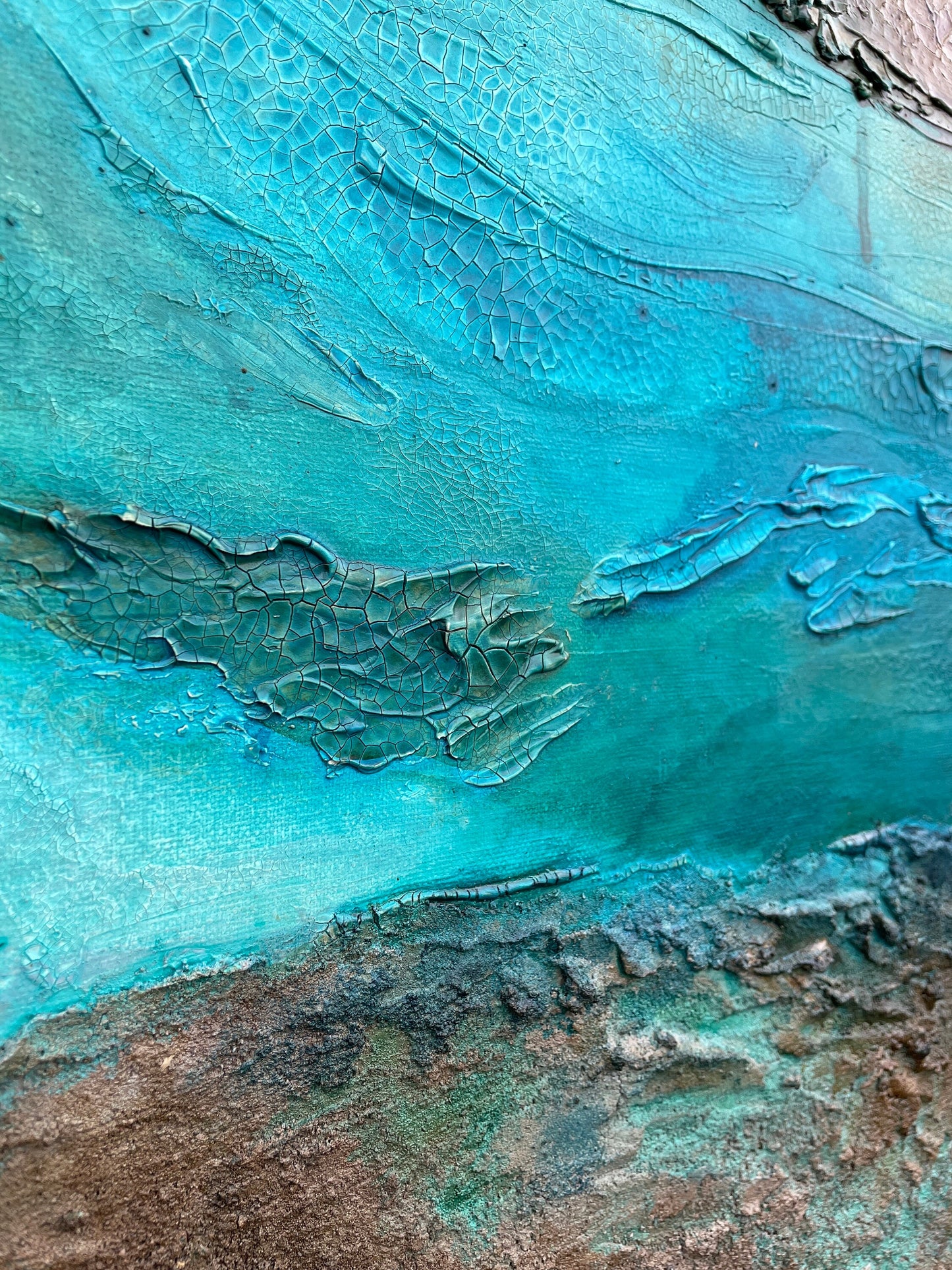 Abstraktes Acryl-Gemälde | handgemalt auf Leinwand 50x70 cm | modernes, individuelles Geschenk | Unikat
