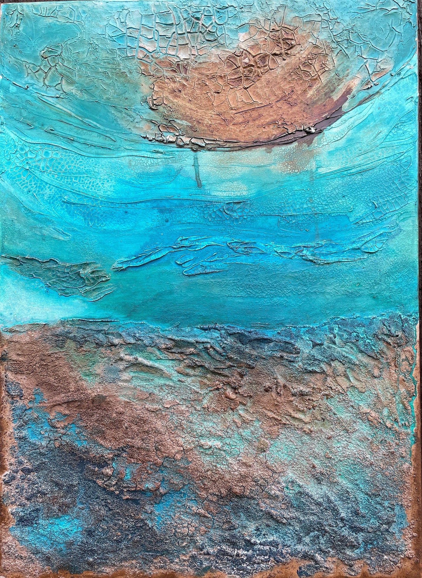 Abstraktes Acryl-Gemälde | handgemalt auf Leinwand 50x70 cm | modernes, individuelles Geschenk | Unikat