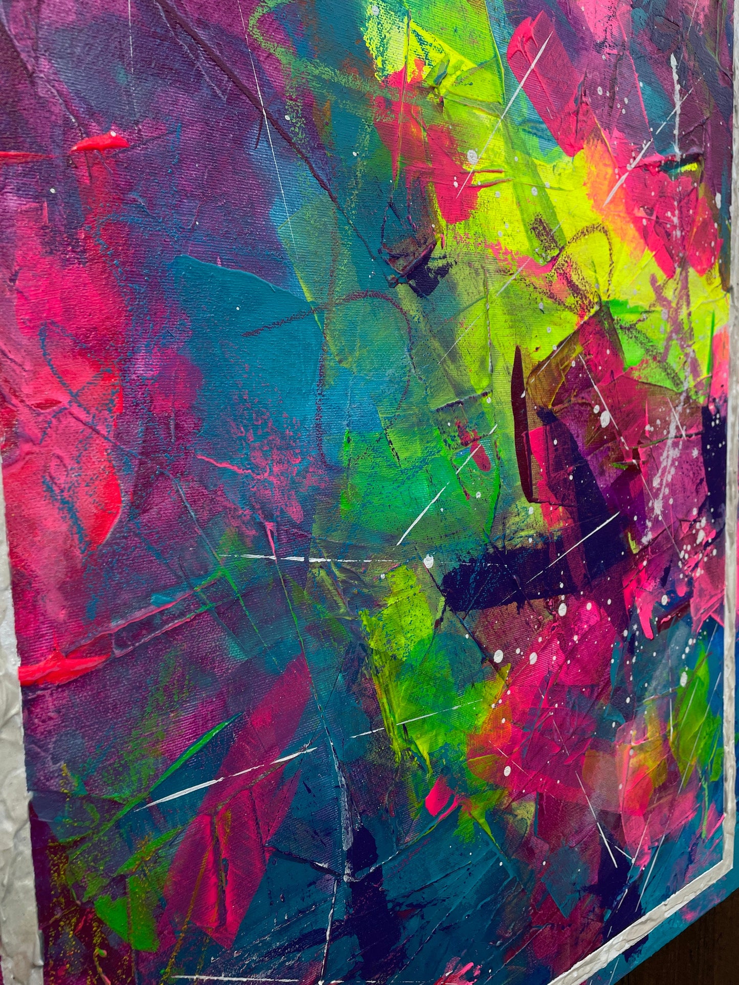 Abstraktes Acryl-Gemälde | handgemalt auf Leinwand 50x70 cm | modernes, individuelles Geschenk | Unikat