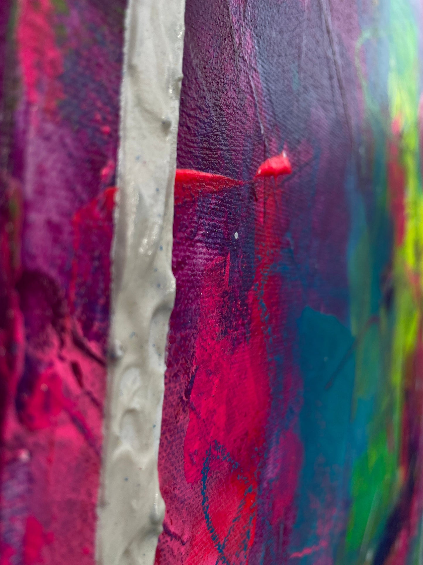 Abstraktes Acryl-Gemälde | handgemalt auf Leinwand 50x70 cm | modernes, individuelles Geschenk | Unikat