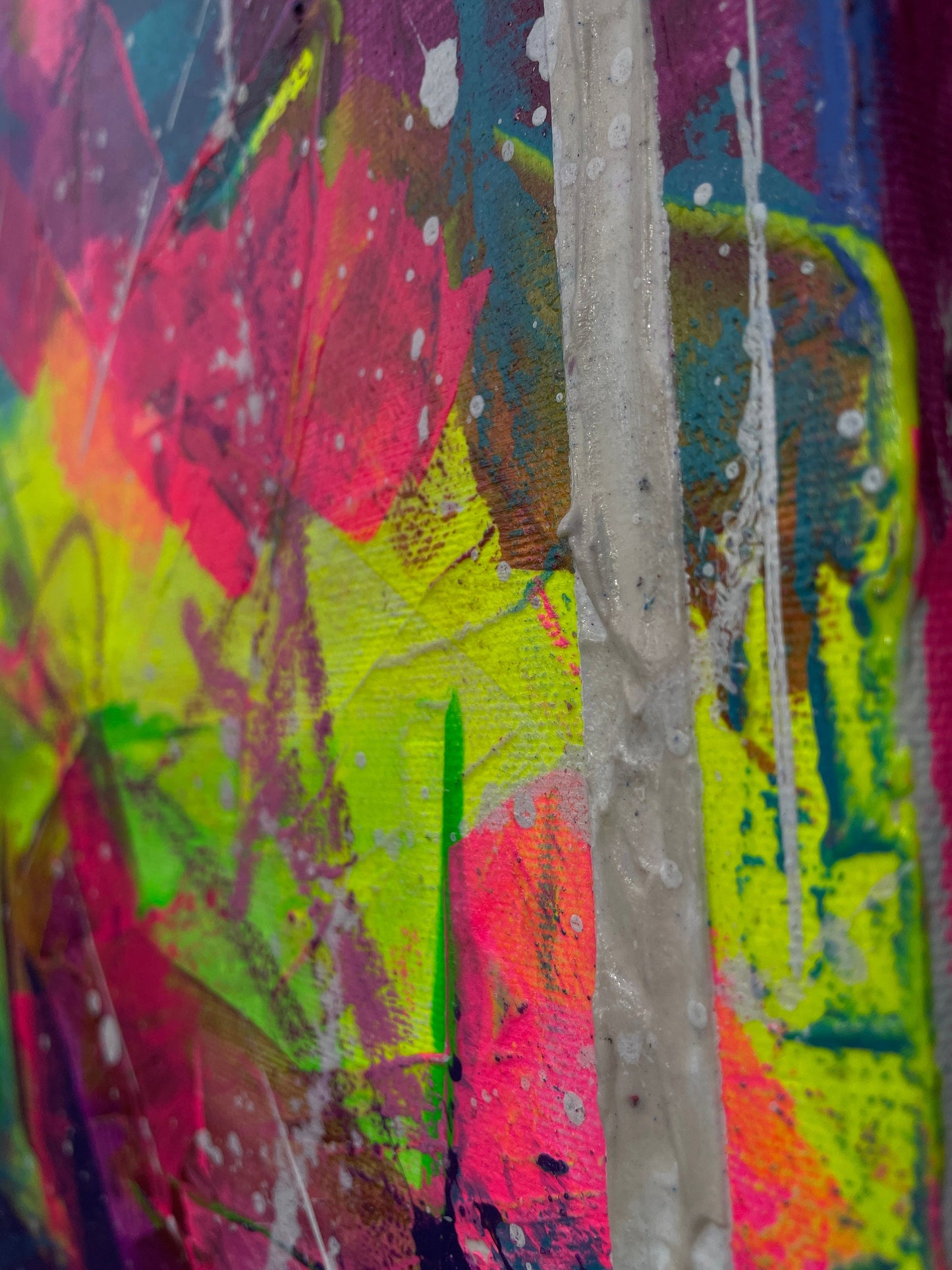 Abstraktes Acryl-Gemälde | handgemalt auf Leinwand 50x70 cm | modernes, individuelles Geschenk | Unikat