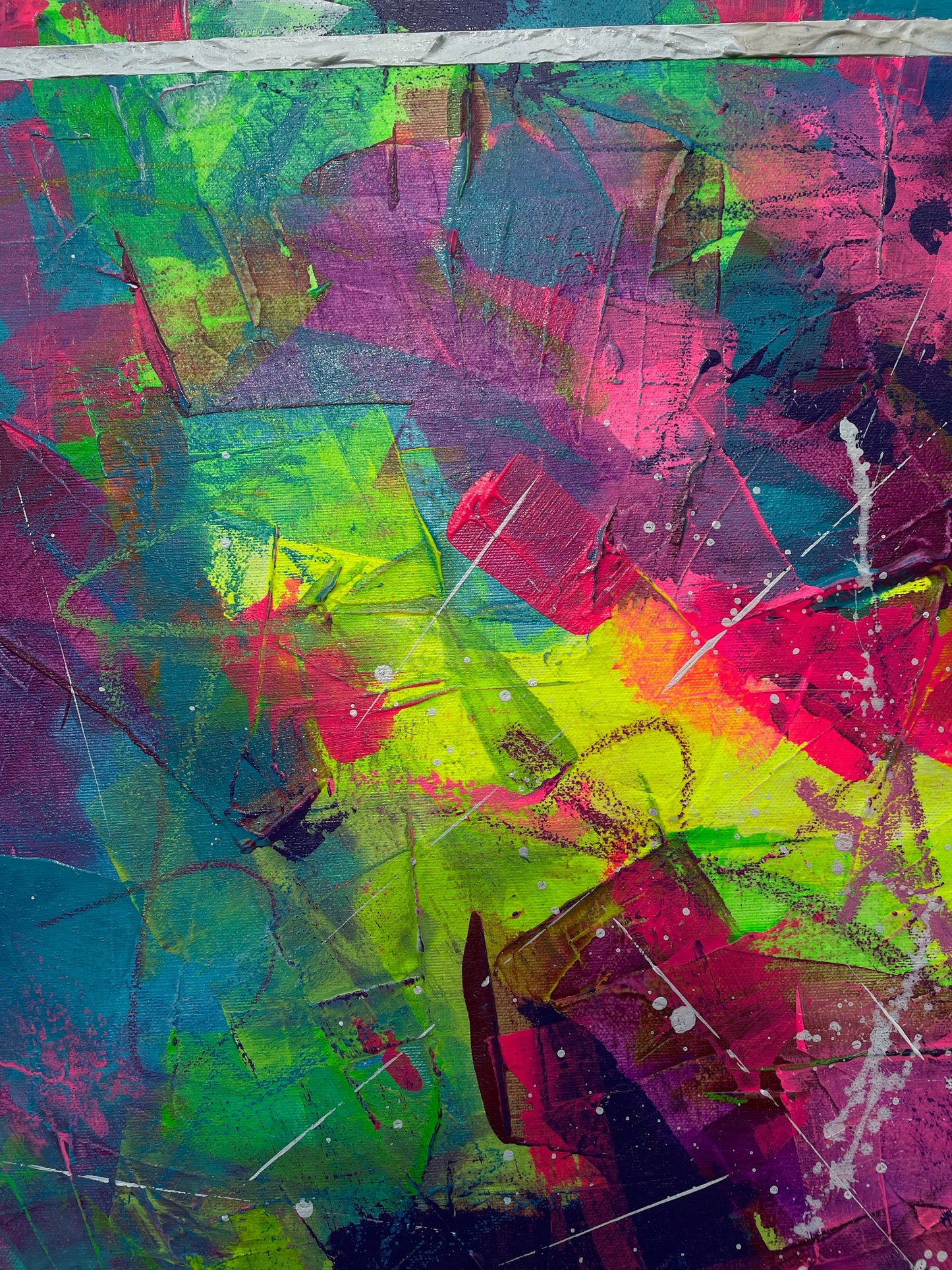 Abstraktes Acryl-Gemälde | handgemalt auf Leinwand 50x70 cm | modernes, individuelles Geschenk | Unikat