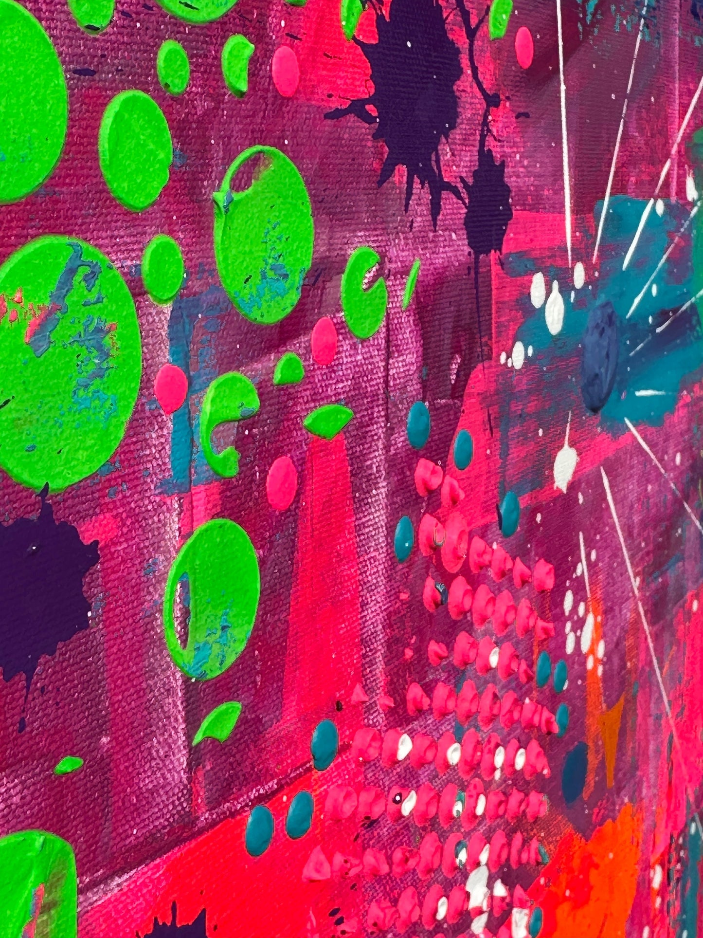 Abstraktes Acryl-Gemälde | handgemalt auf Leinwand 120x100 cm | modernes, individuelles Geschenk | Unikat