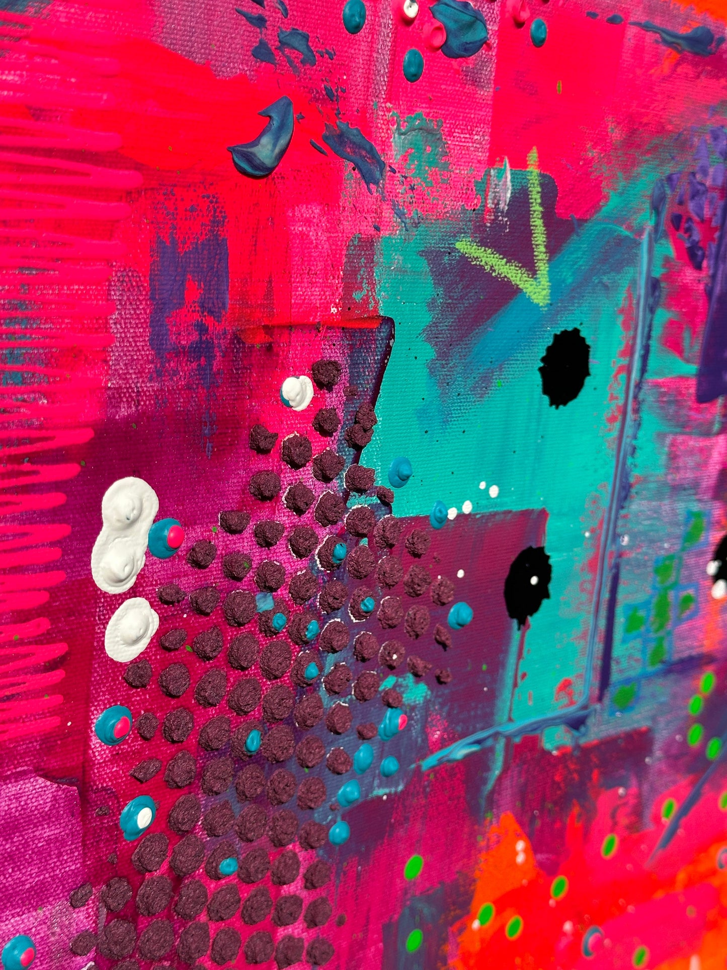 Abstraktes Acryl-Gemälde | handgemalt auf Leinwand 120x100 cm | modernes, individuelles Geschenk | Unikat
