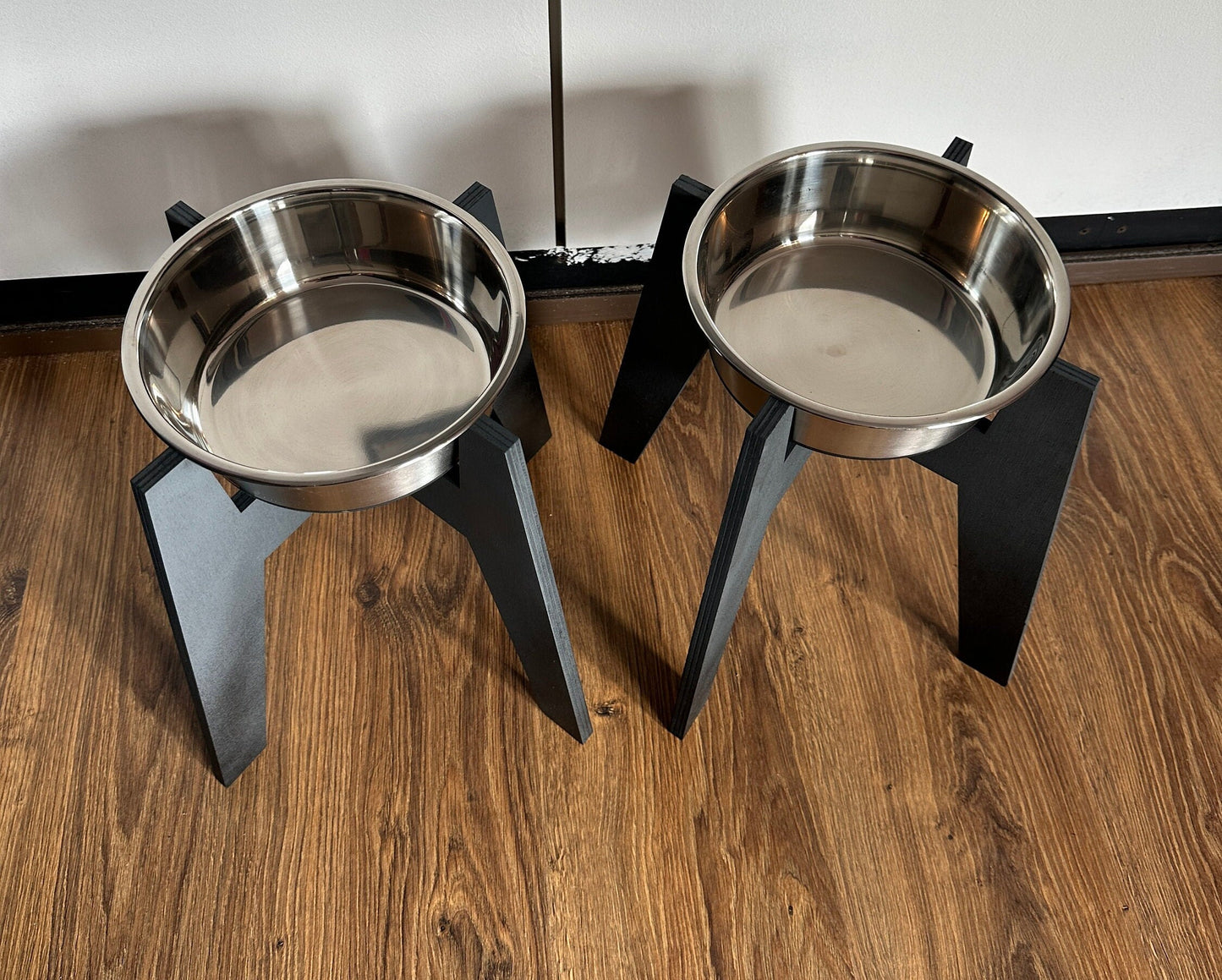 Erhöhter Hundenapf Holz Höhenverstellbare Futterstation Hunde Ergonomisch & Rutschfest Gesunder Futternapf große Hunde und Gelenkproblemen