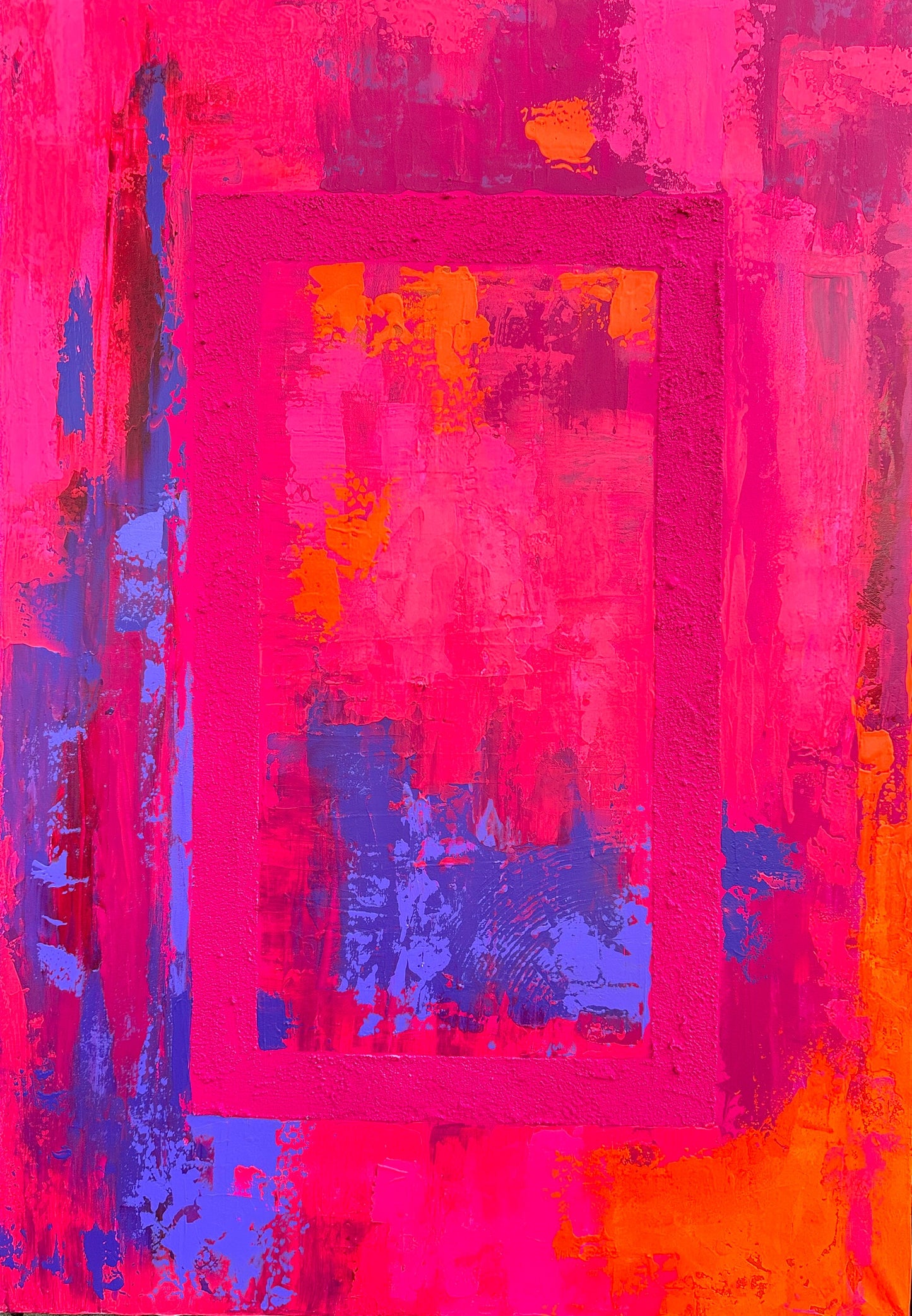 Abstraktes Acryl-Gemälde | handgemalt auf Leinwand 70x100 cm | modernes, individuelles Geschenk | Unikat