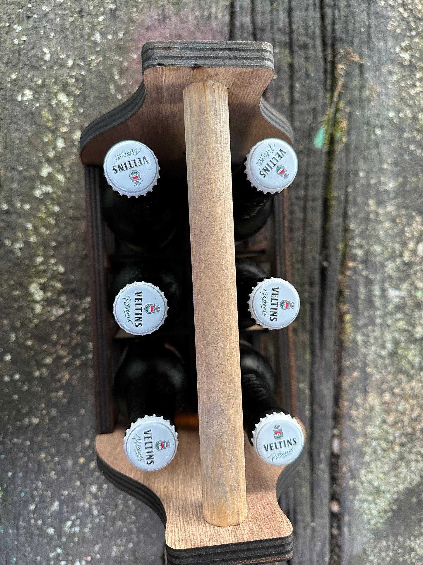 Bier Caddy für 0,33l Flaschen, Männerhandtasche, Bierhalter, Vatertag