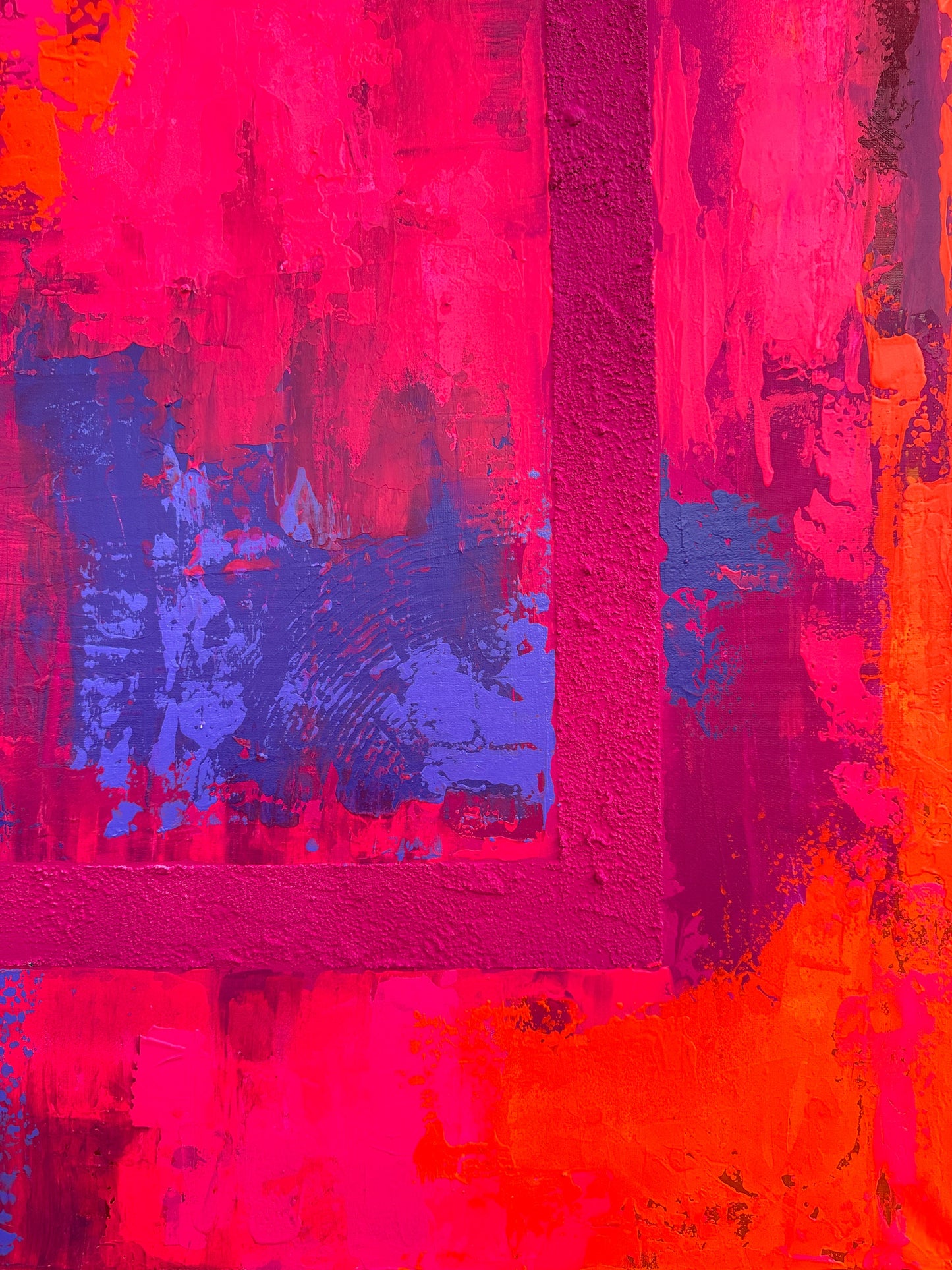 Abstraktes Acryl-Gemälde | handgemalt auf Leinwand 70x100 cm | modernes, individuelles Geschenk | Unikat