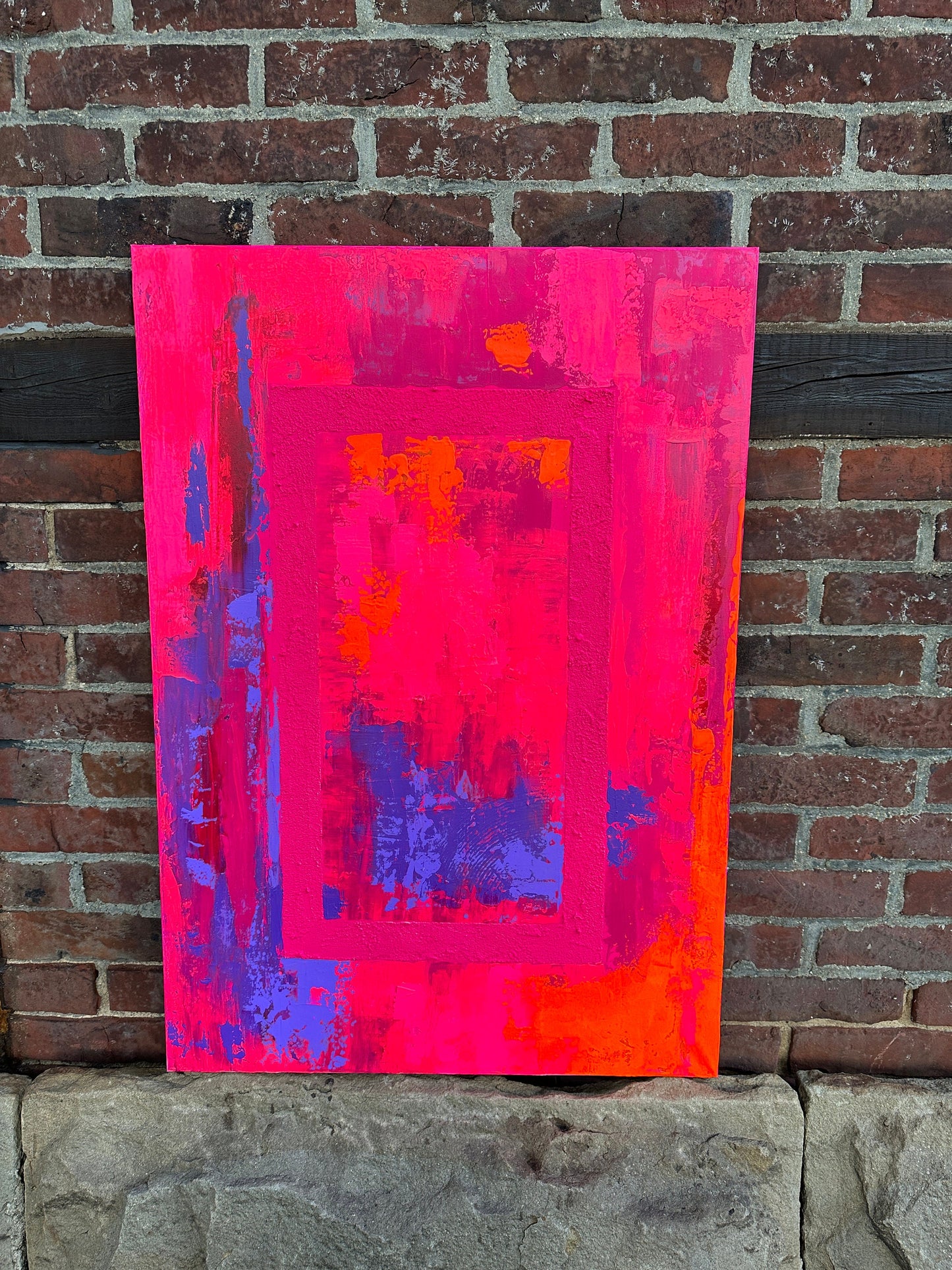 Abstraktes Acryl-Gemälde | handgemalt auf Leinwand 70x100 cm | modernes, individuelles Geschenk | Unikat