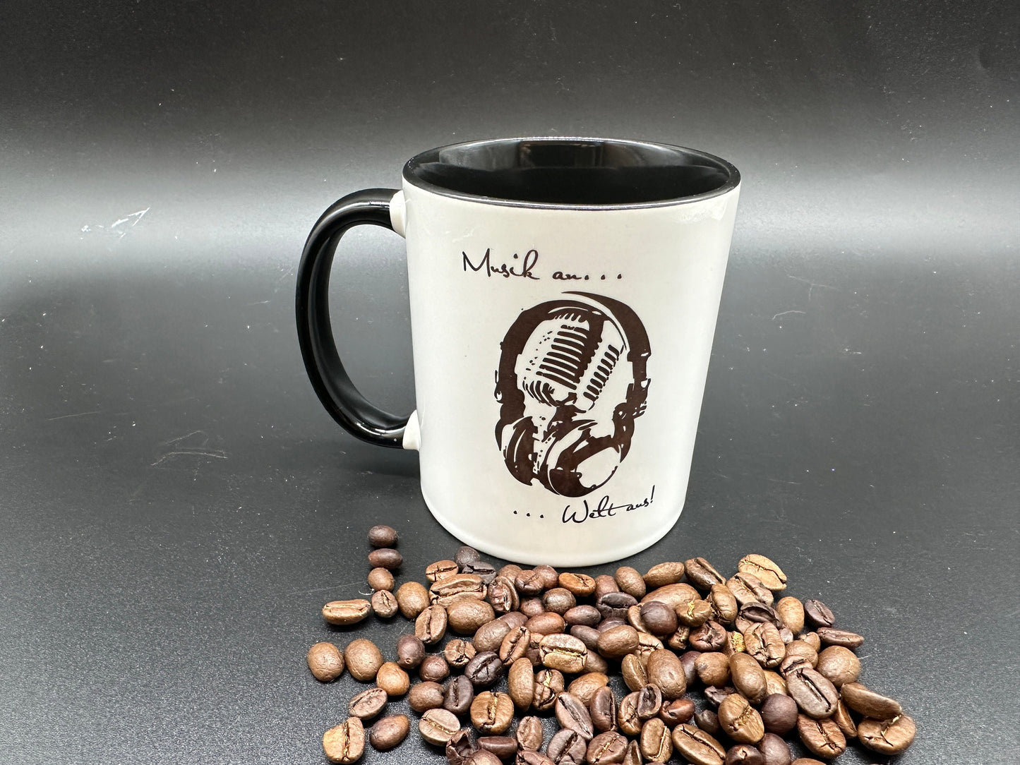 Tasse mit Spruch "Musik an Welt aus" Kaffeetasse | kaffeebecher