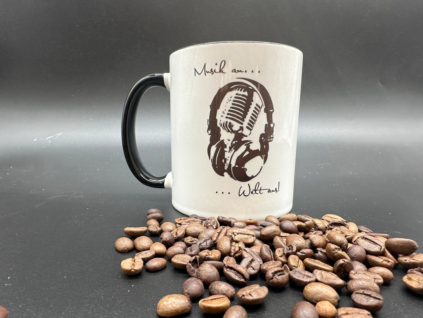 Tasse mit Spruch "Musik an Welt aus" Kaffeetasse | kaffeebecher
