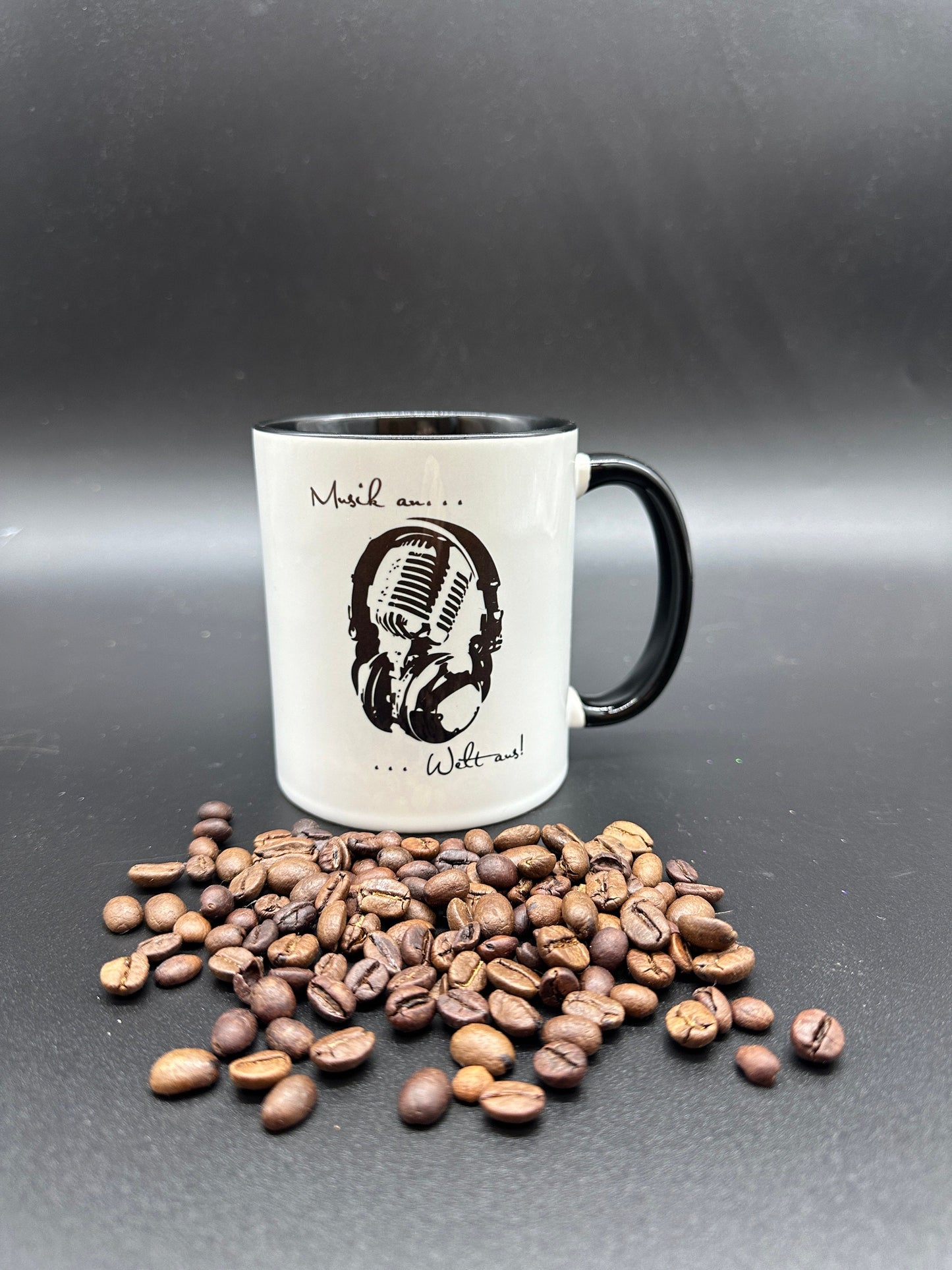 Tasse mit Spruch "Musik an Welt aus" Kaffeetasse | kaffeebecher